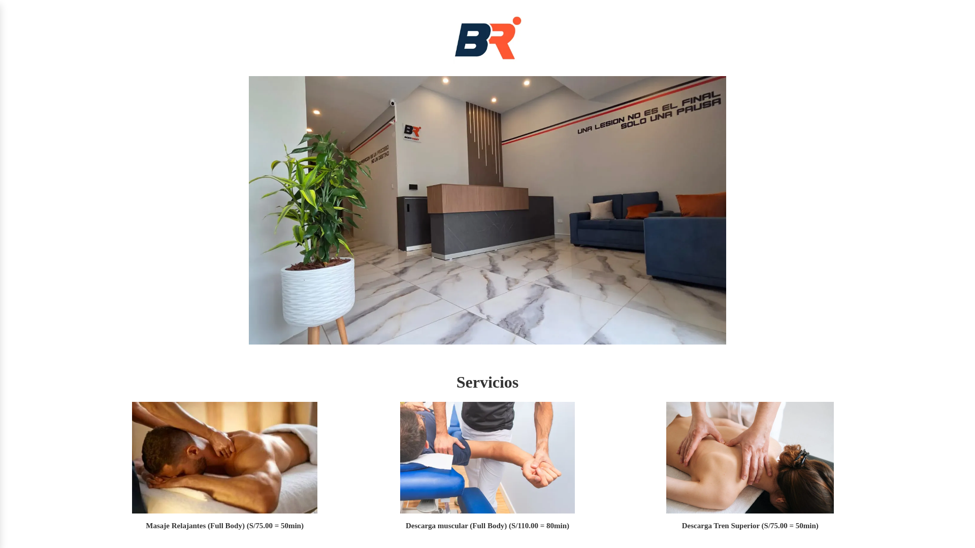 website screenshot of https://bodyrest.pe/