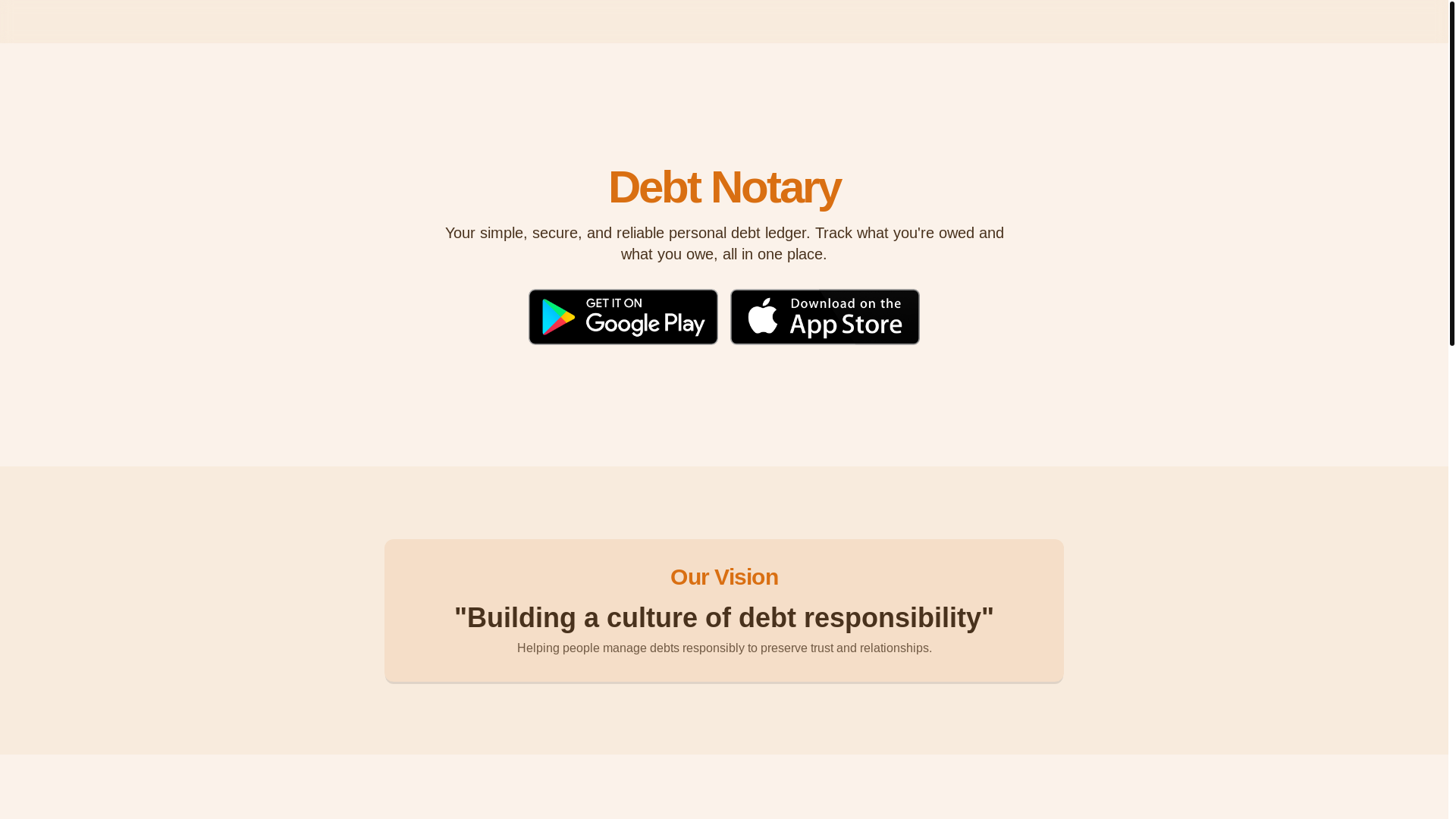 website screenshot of https://debt-notary-landing-page.pages.dev/