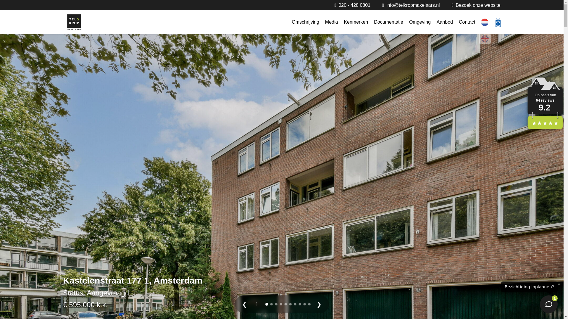 website screenshot of https://kastelenstraat177-1.nl/