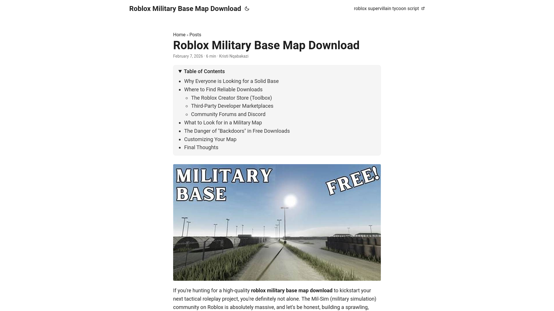 website screenshot of https://robloxmilitarybasemapdownload.pages.dev/