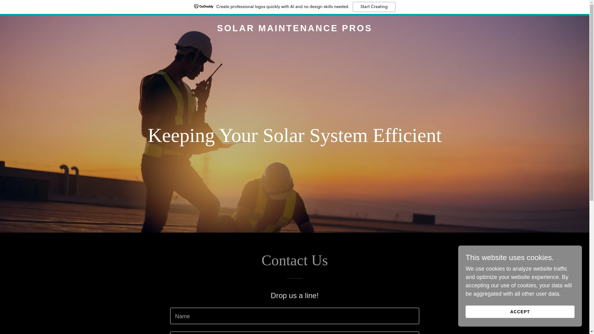 website screenshot of https://solarmaintenancepros.net/