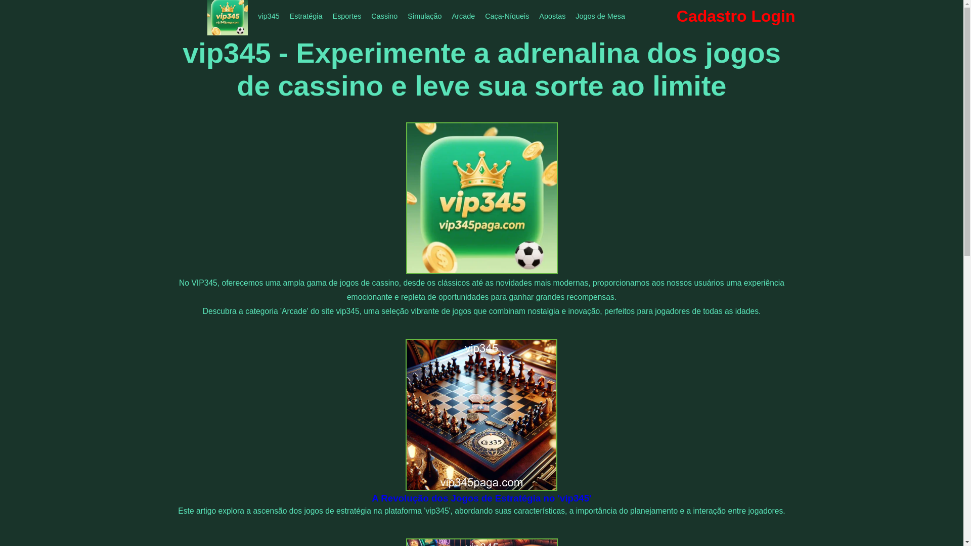 website screenshot of https://vip345paga.com/