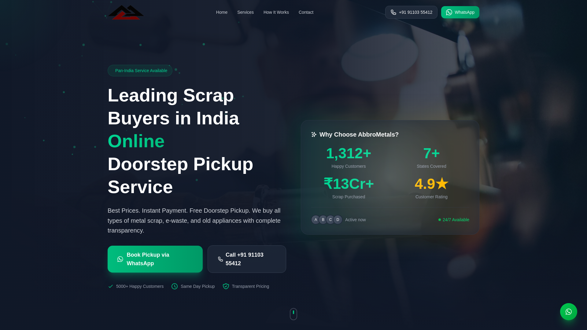 website screenshot of https://abbrometals.pages.dev/