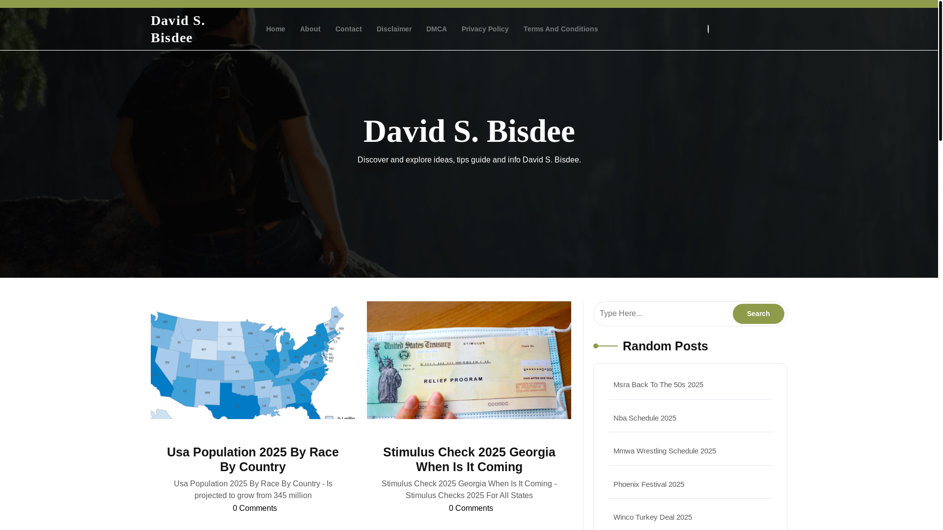 website screenshot of https://davidsbisdee.pages.dev/