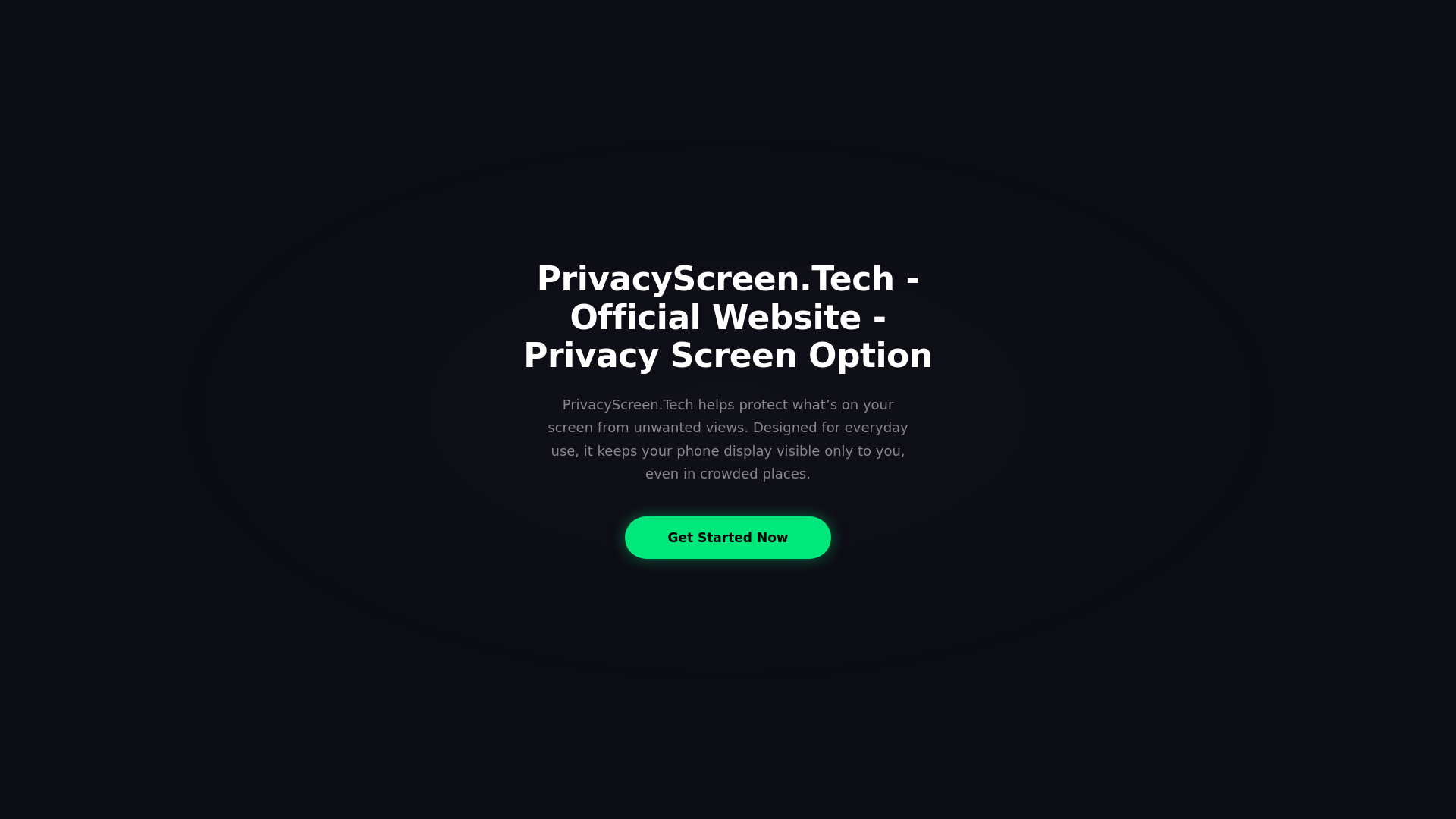 website screenshot of https://privacyscreentech.site/