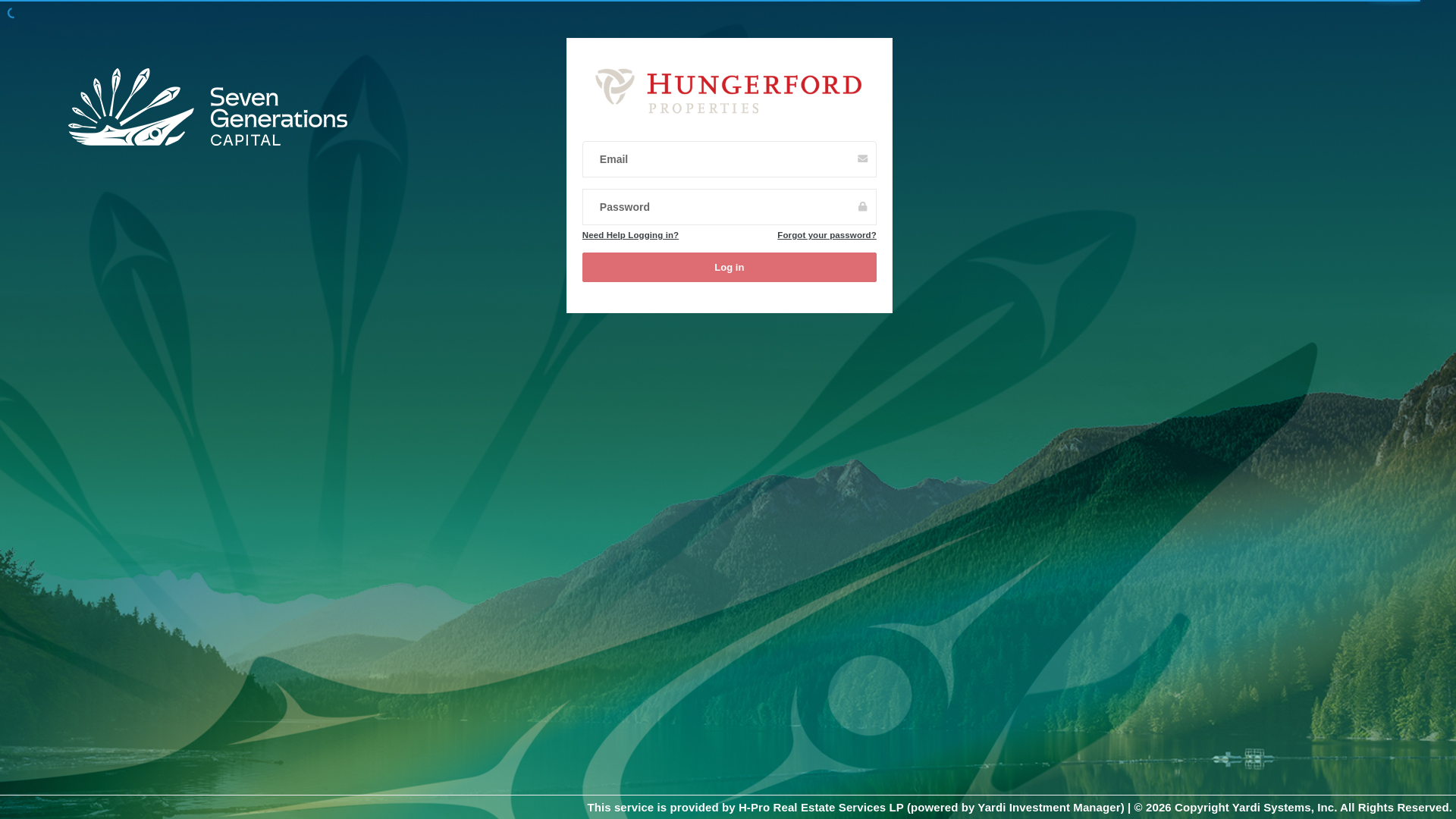 website screenshot of https://hungerfordproperties.investorcafe.app/content/login#/appaccess/login