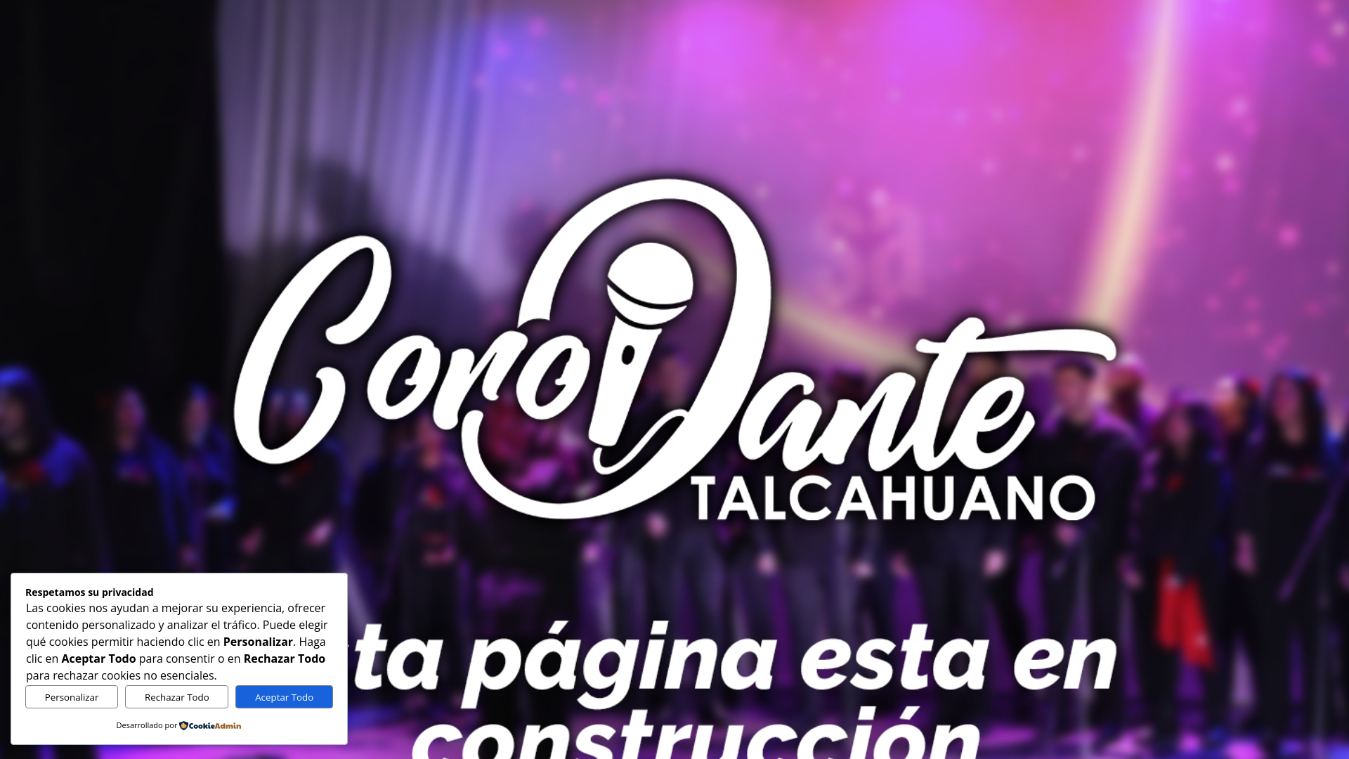 website screenshot of https://corodante.cl