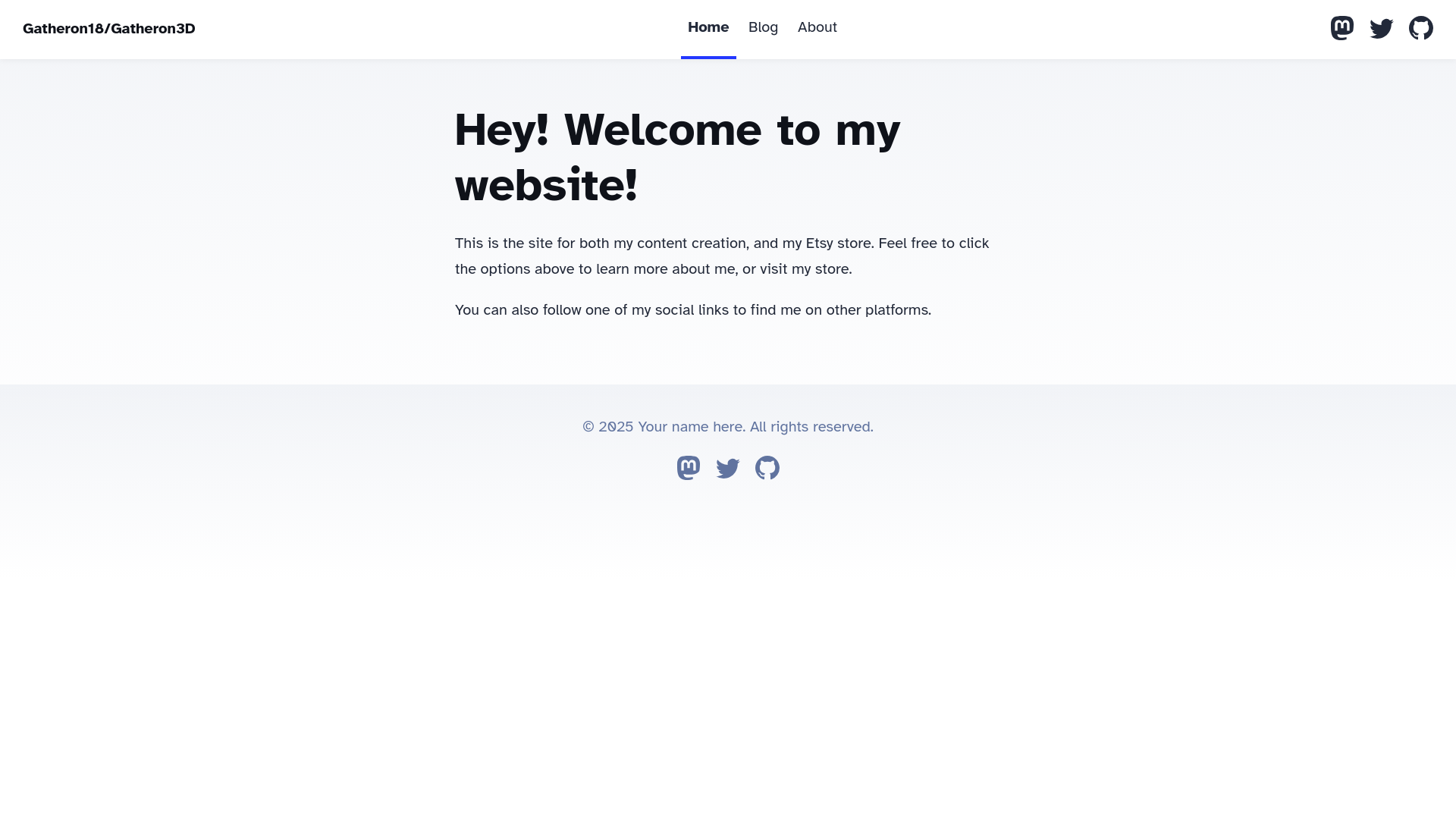 website screenshot of https://gatheron18.com/