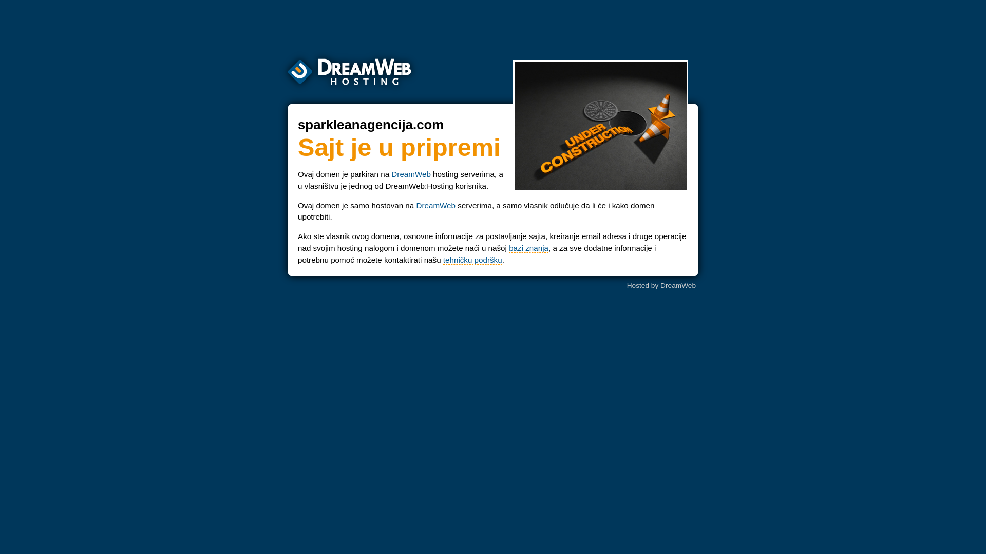 website screenshot of https://sparkleanagencija.com/