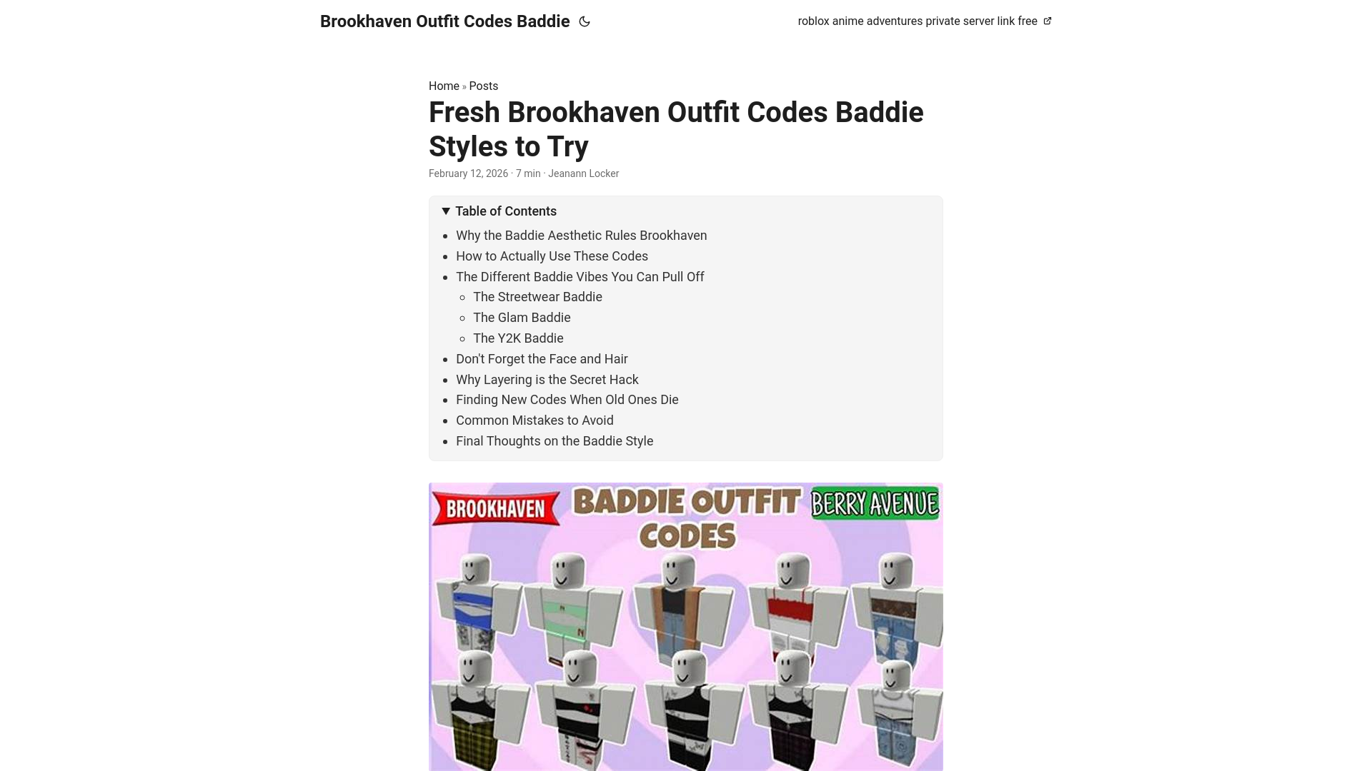 website screenshot of https://brookhaven-outfit-codes-baddie.pages.dev/