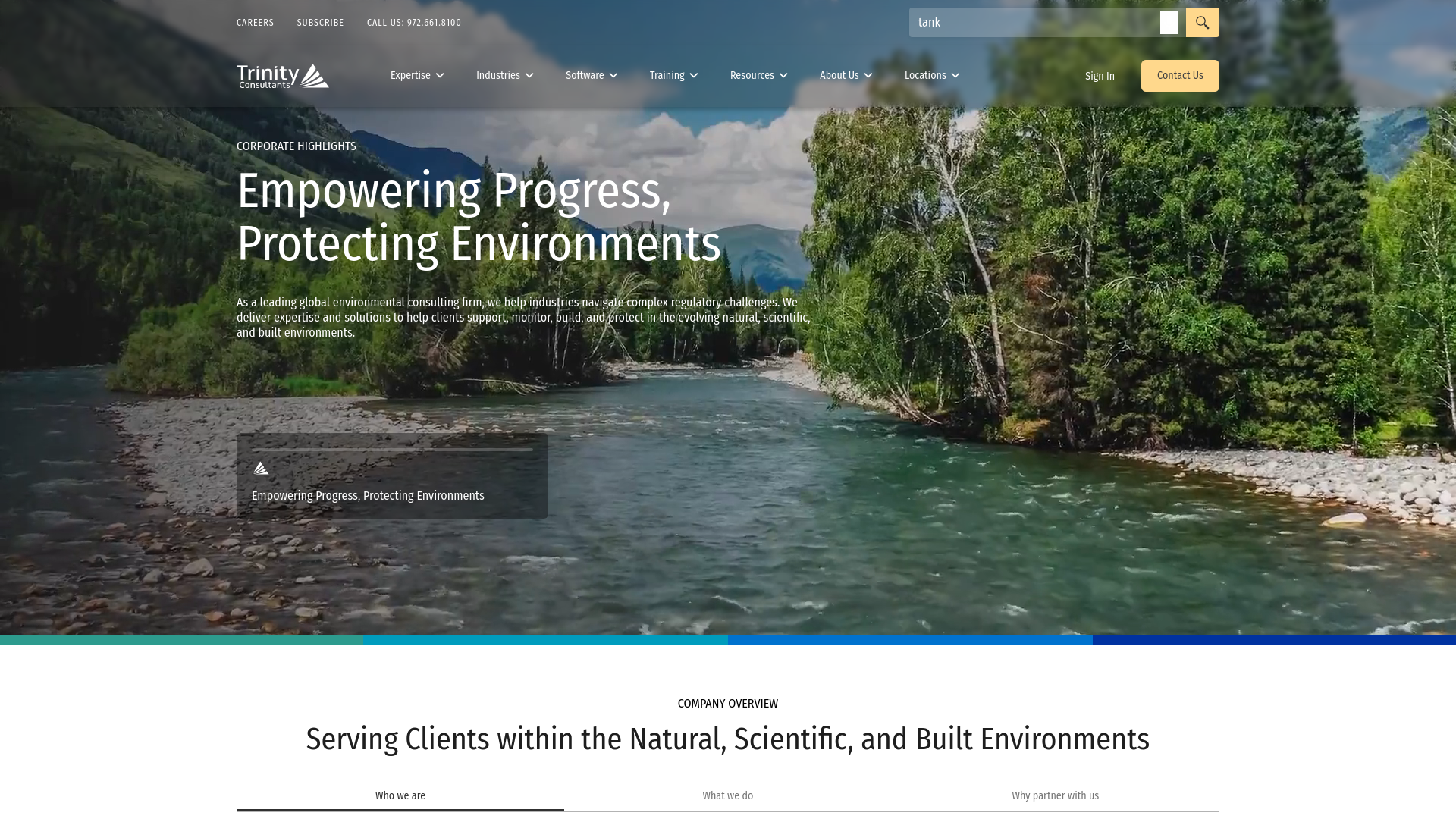 website screenshot of https://mytrinityconsultants.com/