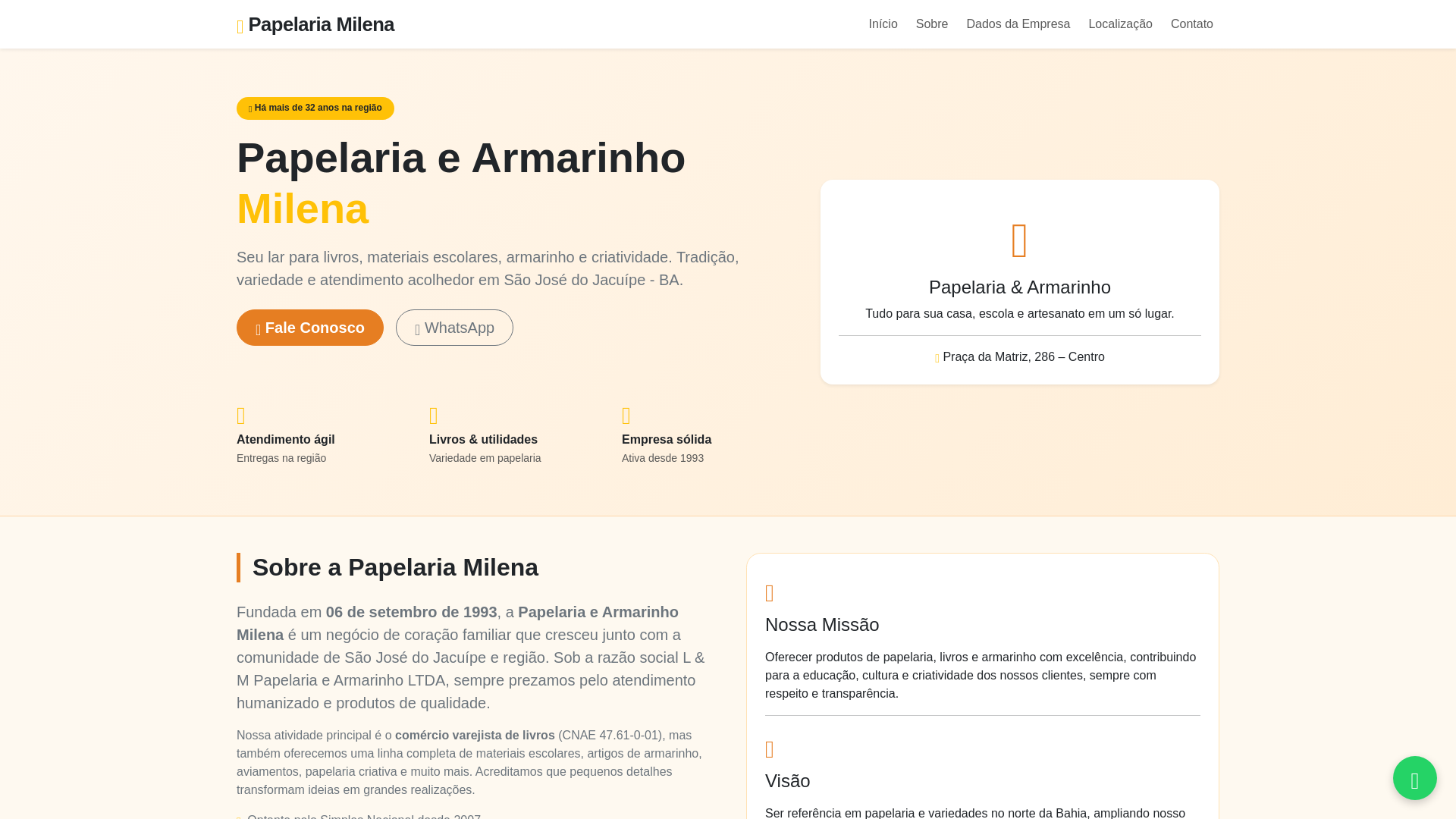 website screenshot of https://paparmmilena.cfd/