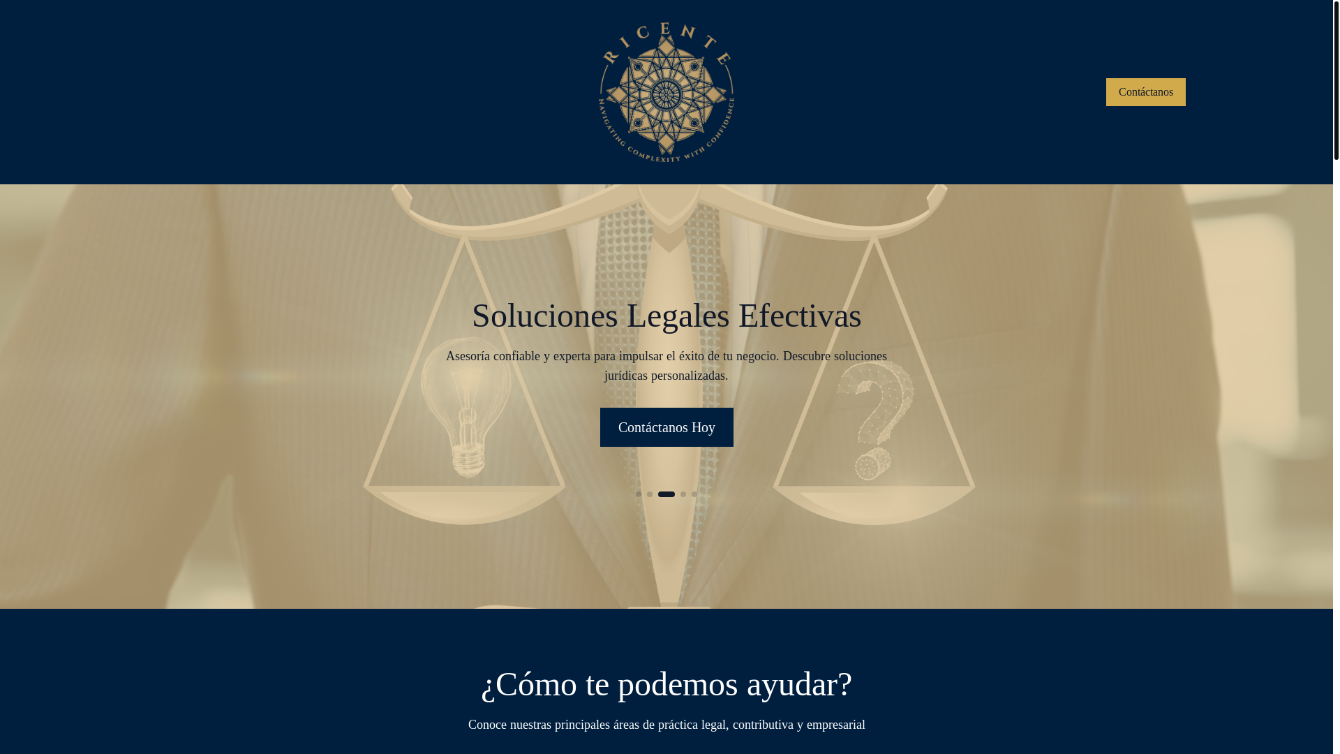 website screenshot of https://ricente.com/
