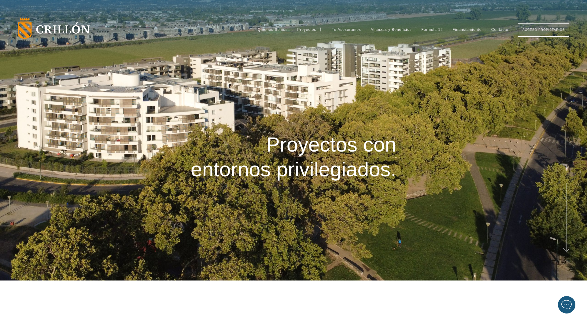 website screenshot of https://crillon.cl/