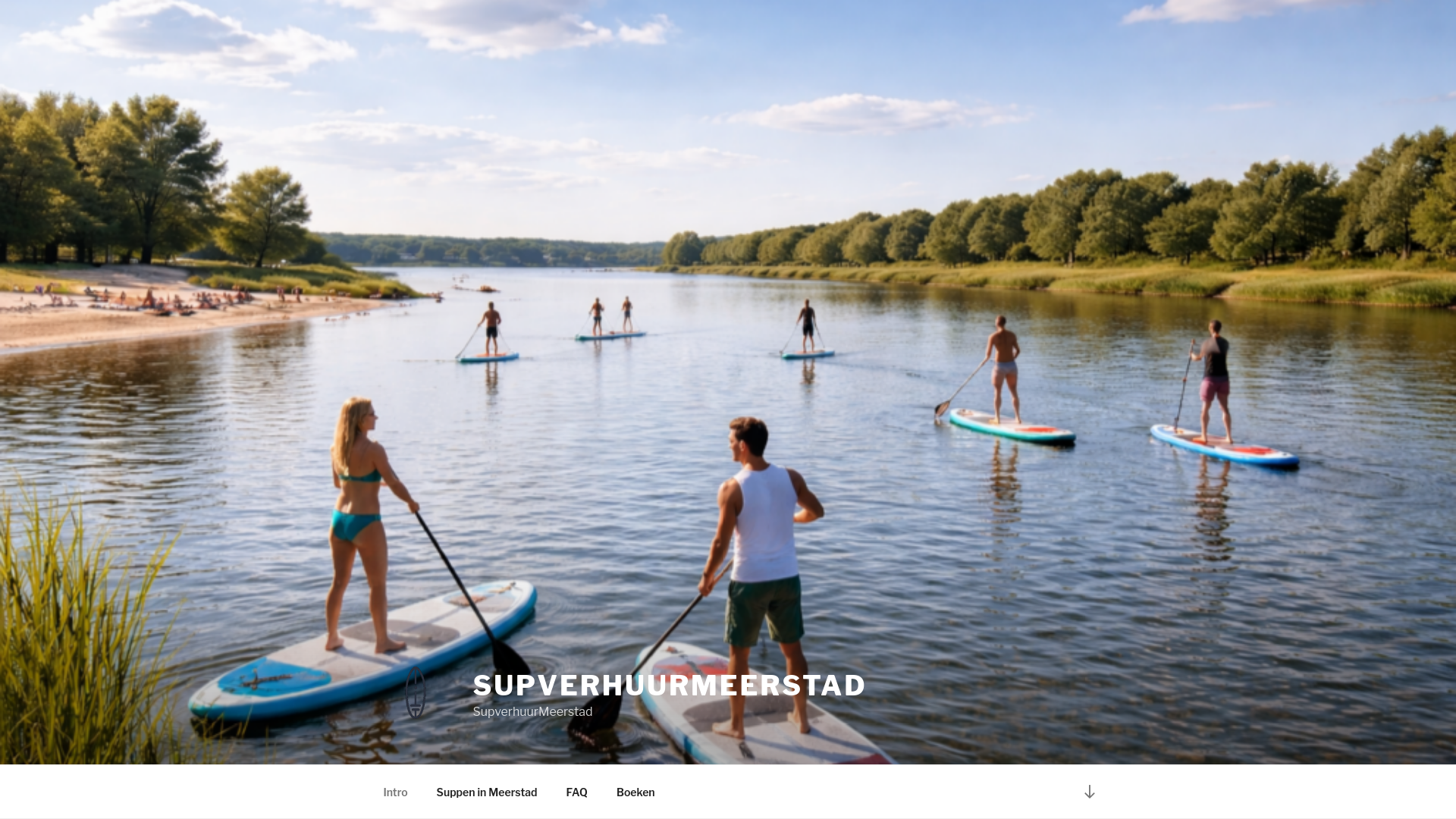 website screenshot of https://supverhuurmeerstad.nl