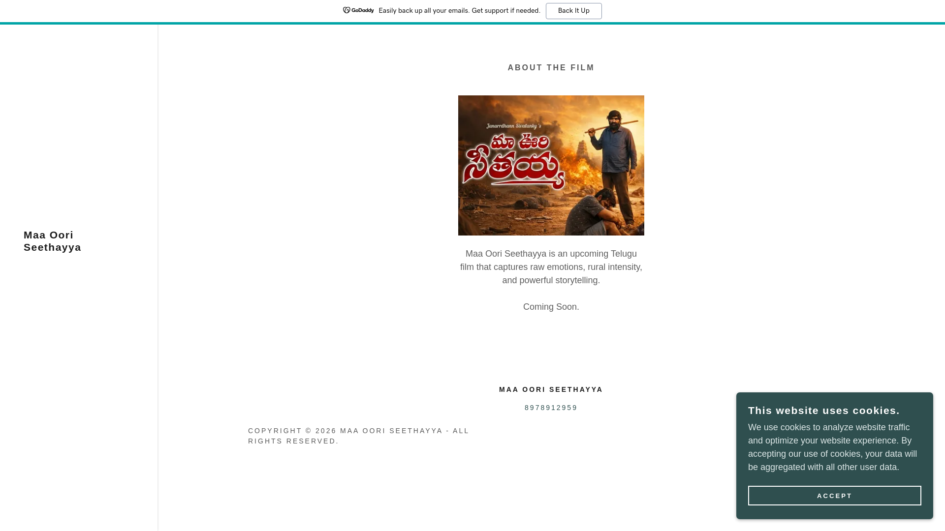 website screenshot of https://maaooriseethayya.com