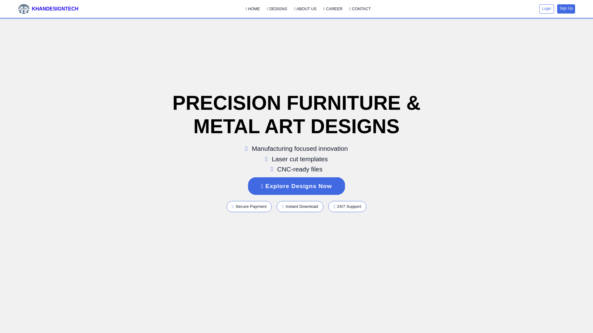 website screenshot of https://khandesigns.pages.dev/