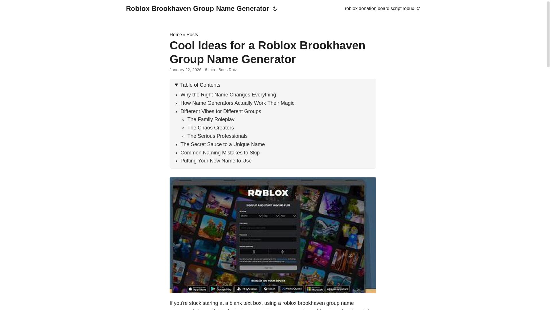 website screenshot of https://roblox-brookhaven-group-name-generator.pages.dev/