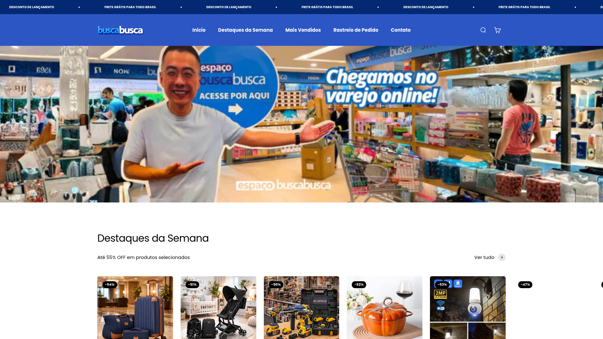 website screenshot of https://buscabuscavarejoonline.com/