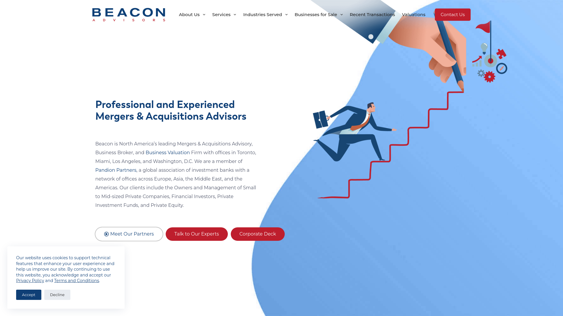 website screenshot of https://beacon-advisory-services.com