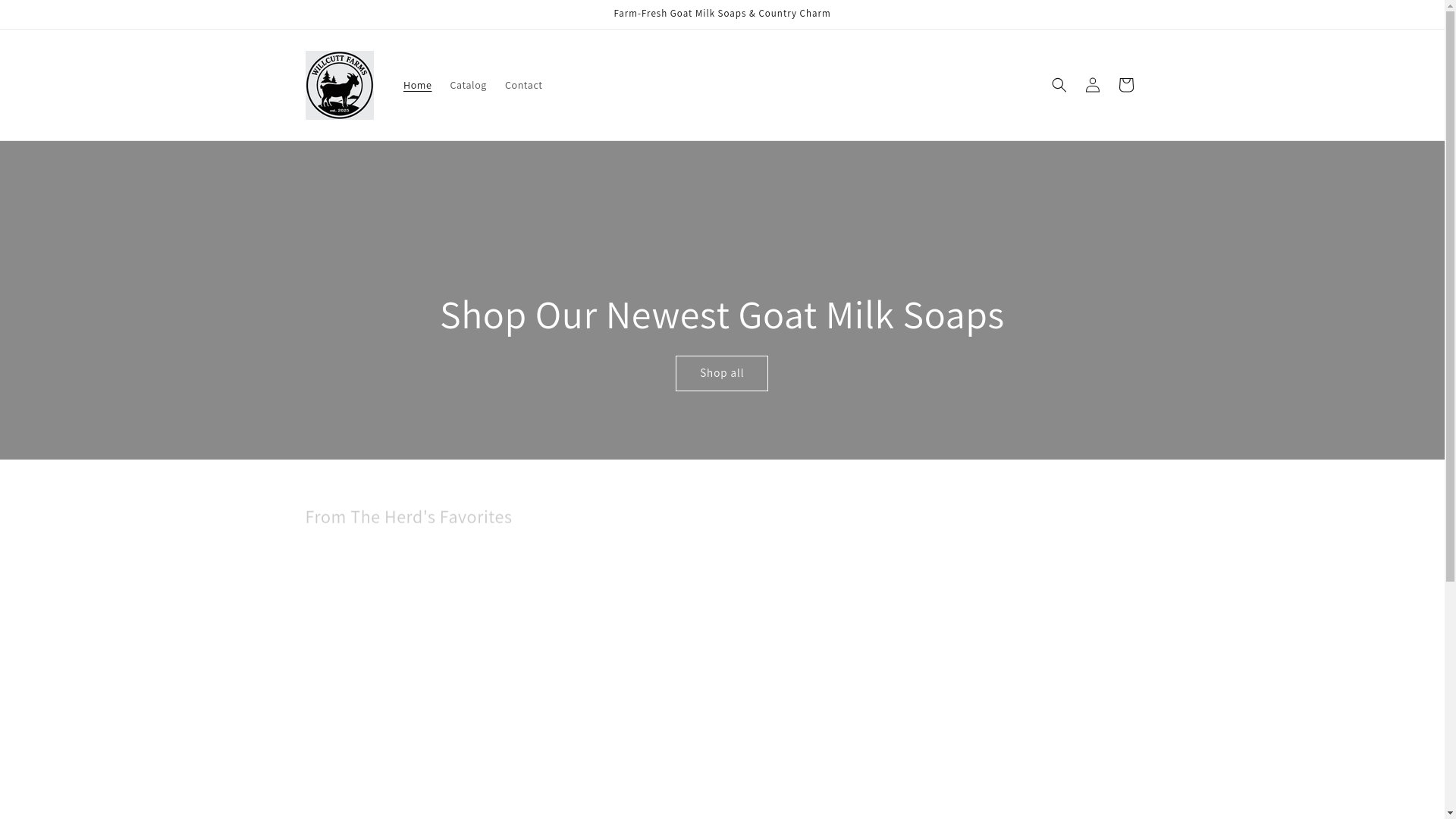 website screenshot of https://willcuttfarms.com/