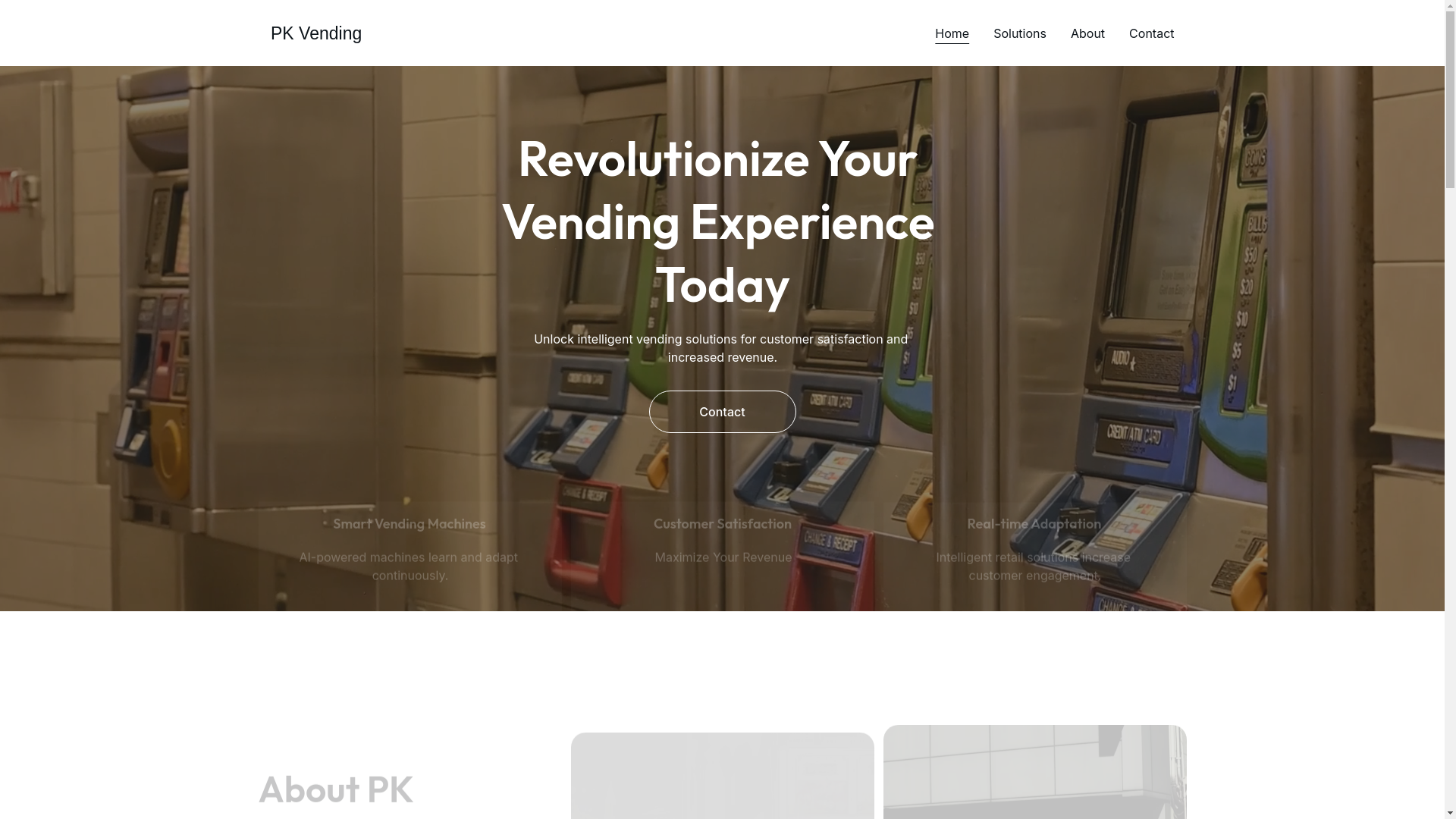 website screenshot of https://pkizyvending.site/