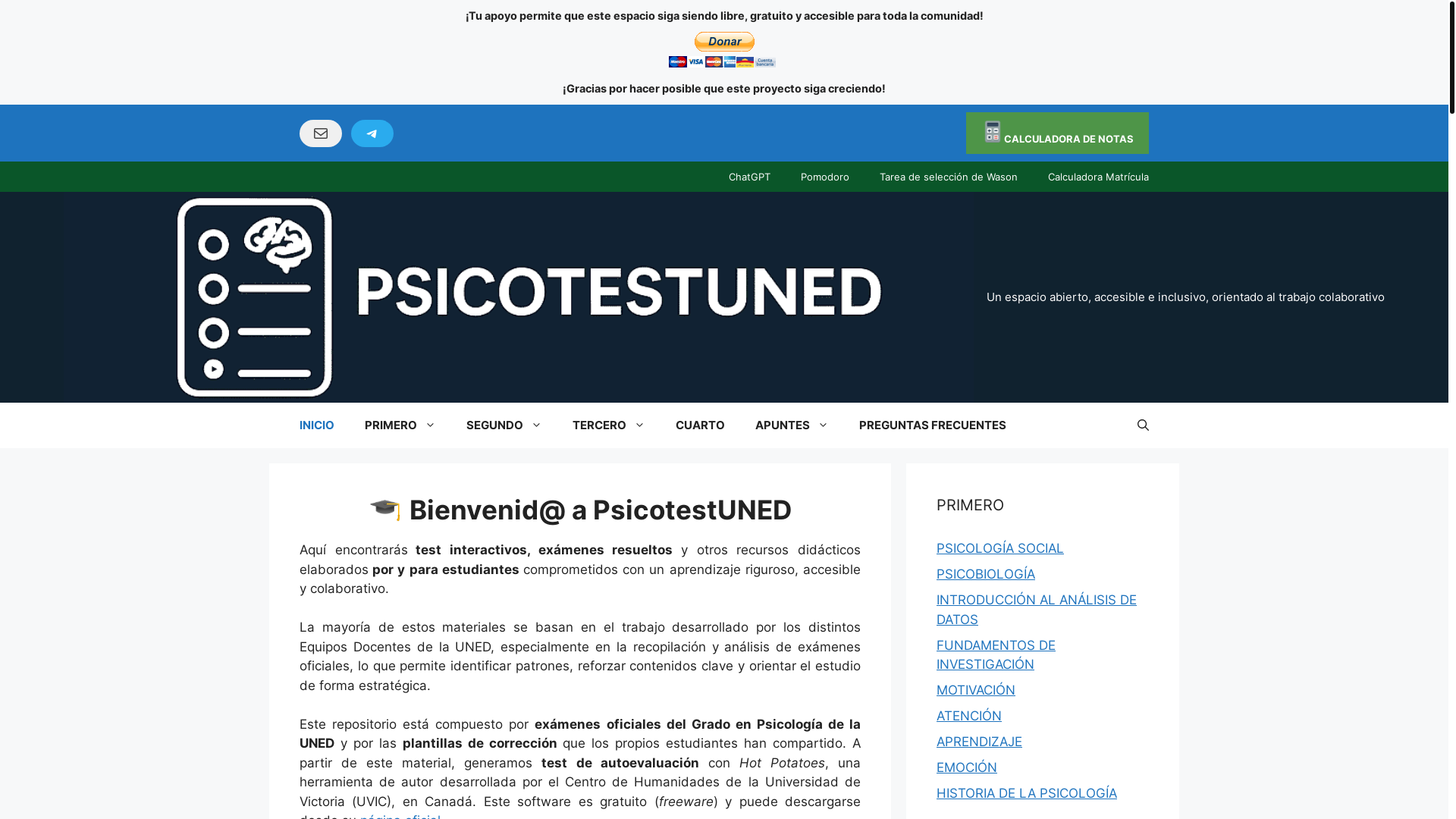 website screenshot of https://psicotestuned.com/