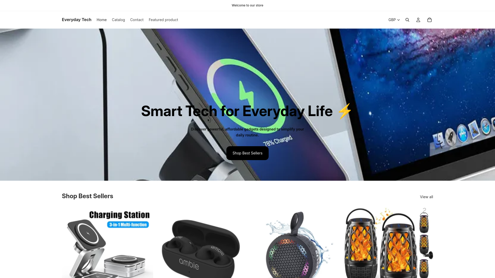 website screenshot of https://evrydaytech.com