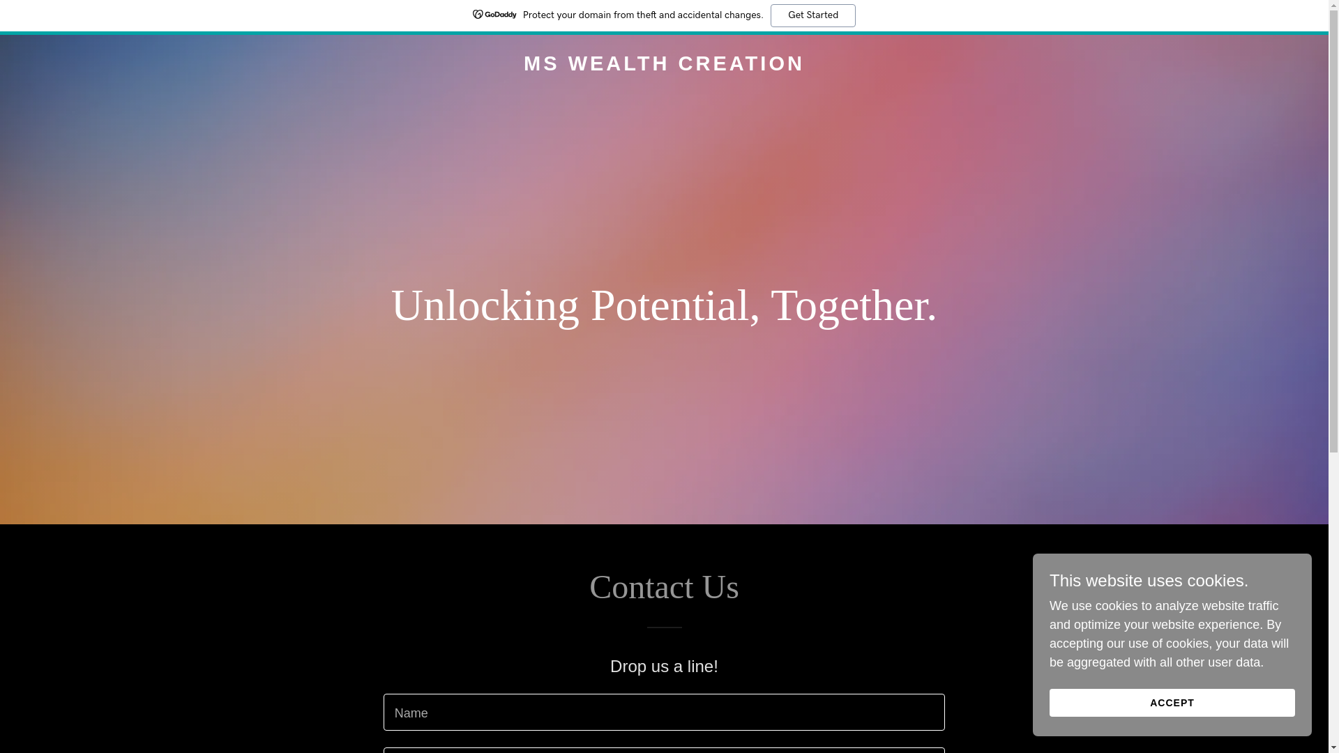 website screenshot of https://mswealthcreation.com/