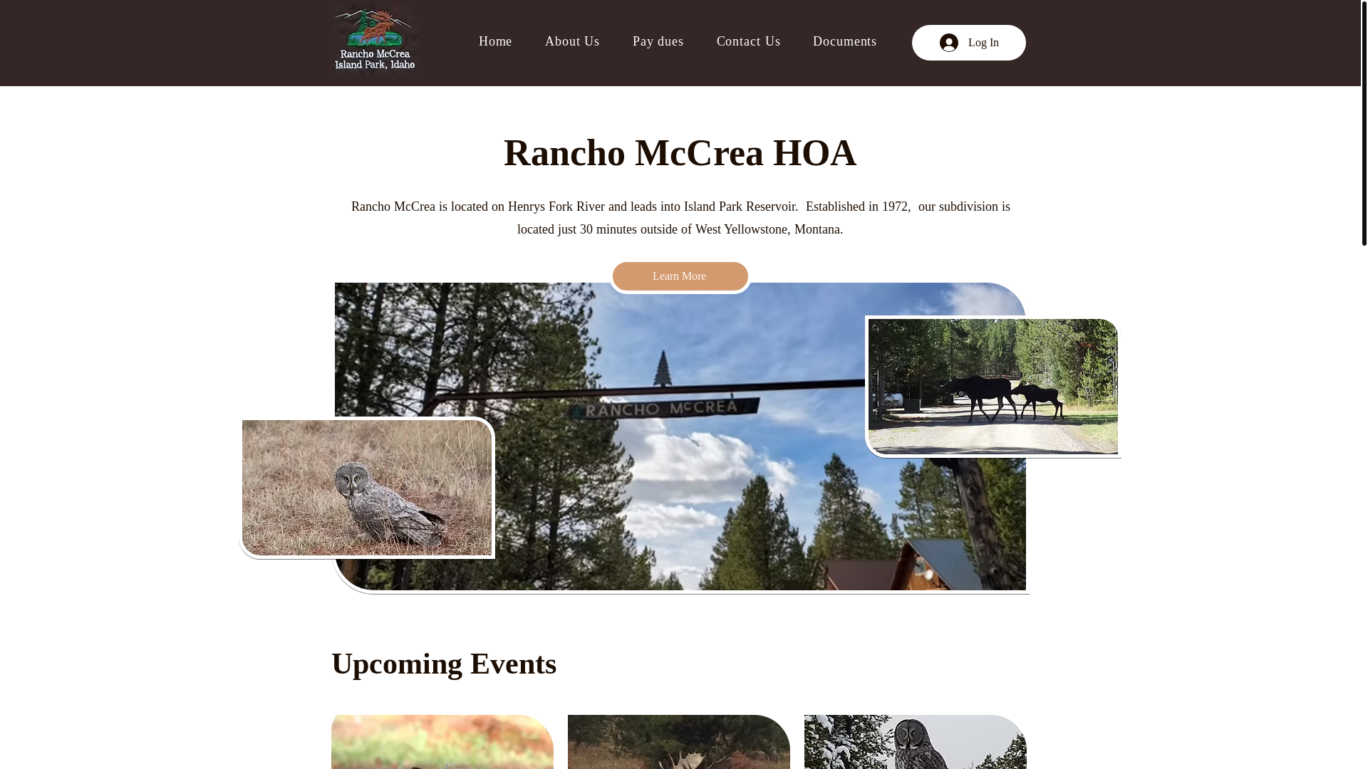 website screenshot of https://ranchomccreahoa.com/