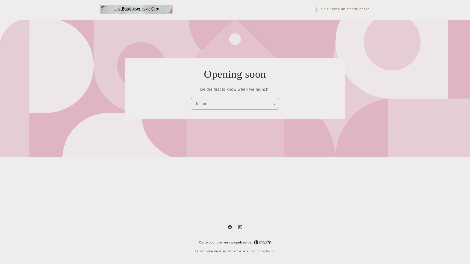 website screenshot of https://lesbondieuseriesdecaro.com/