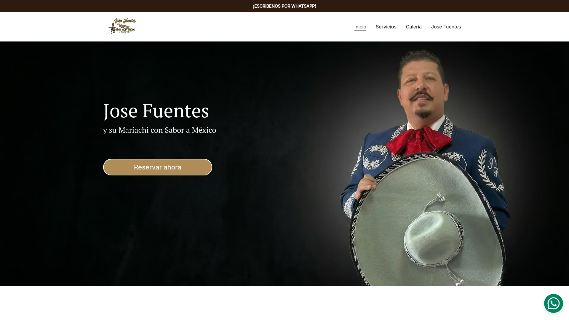 website screenshot of https://josefuenteselbigotes.mx/