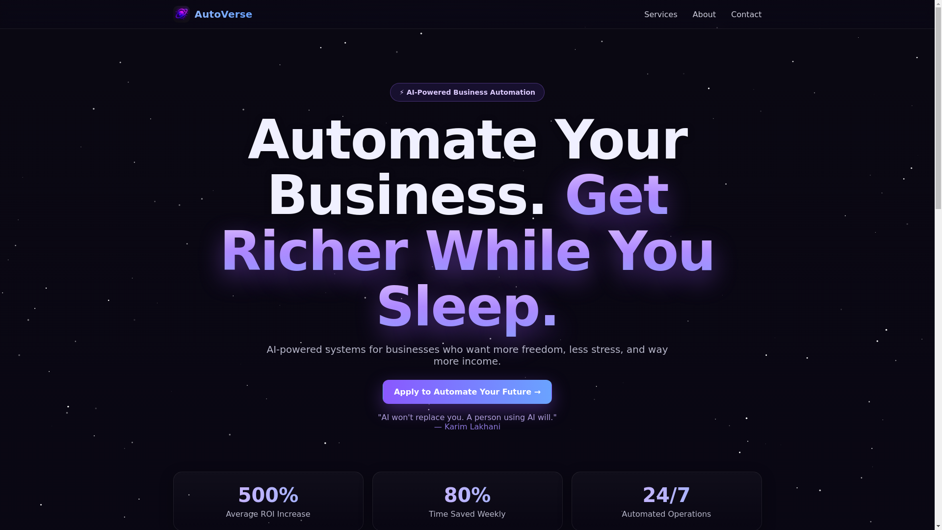 website screenshot of https://autoverse5.pages.dev/