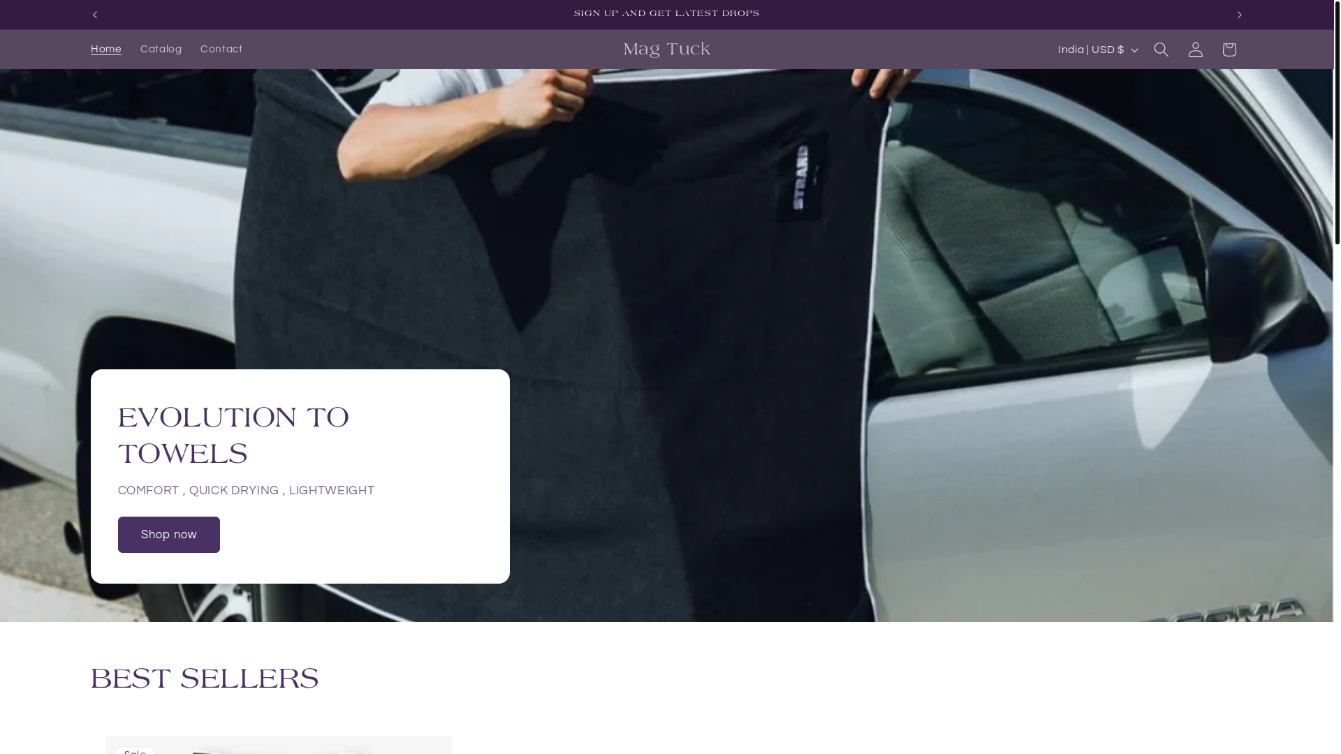 website screenshot of https://magtuck.shop/