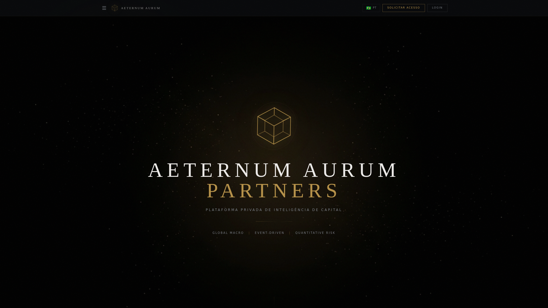 website screenshot of https://aeternumaurum.com/