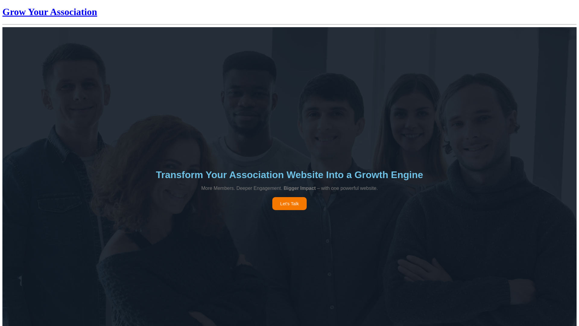 website screenshot of https://growyourassociation.org/