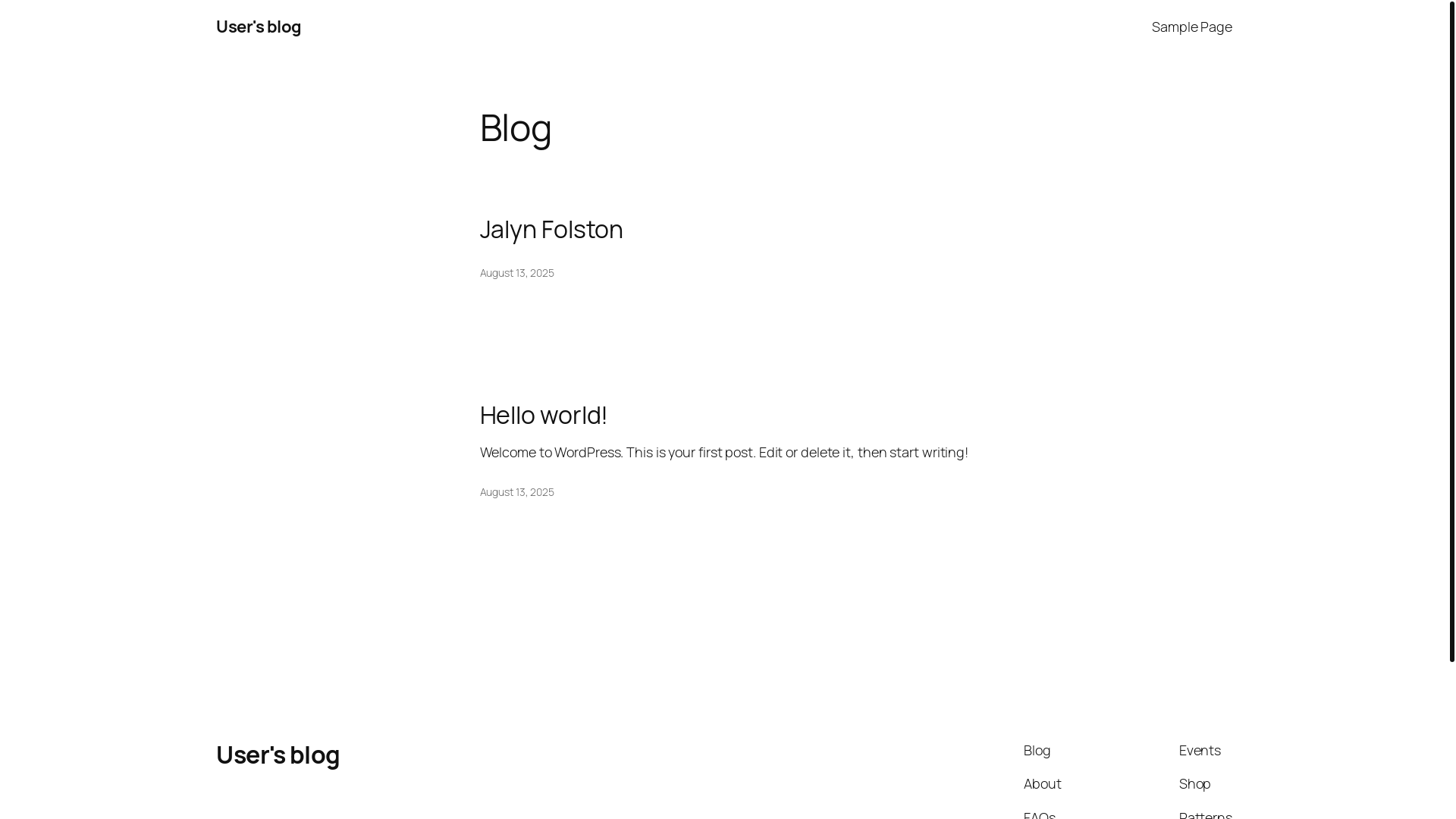 website screenshot of https://jfolston.com/
