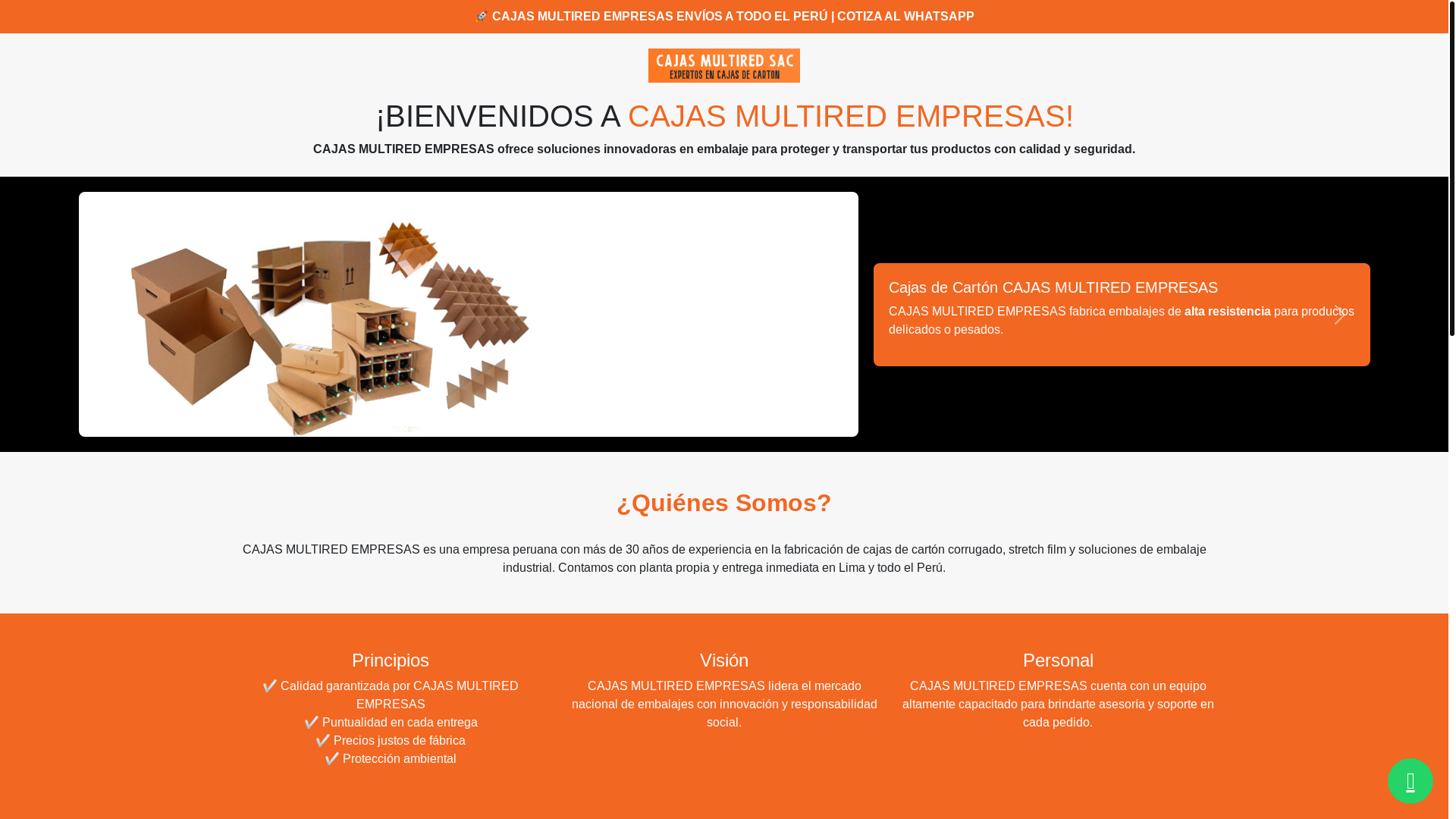 website screenshot of https://multiredempresas.ru/