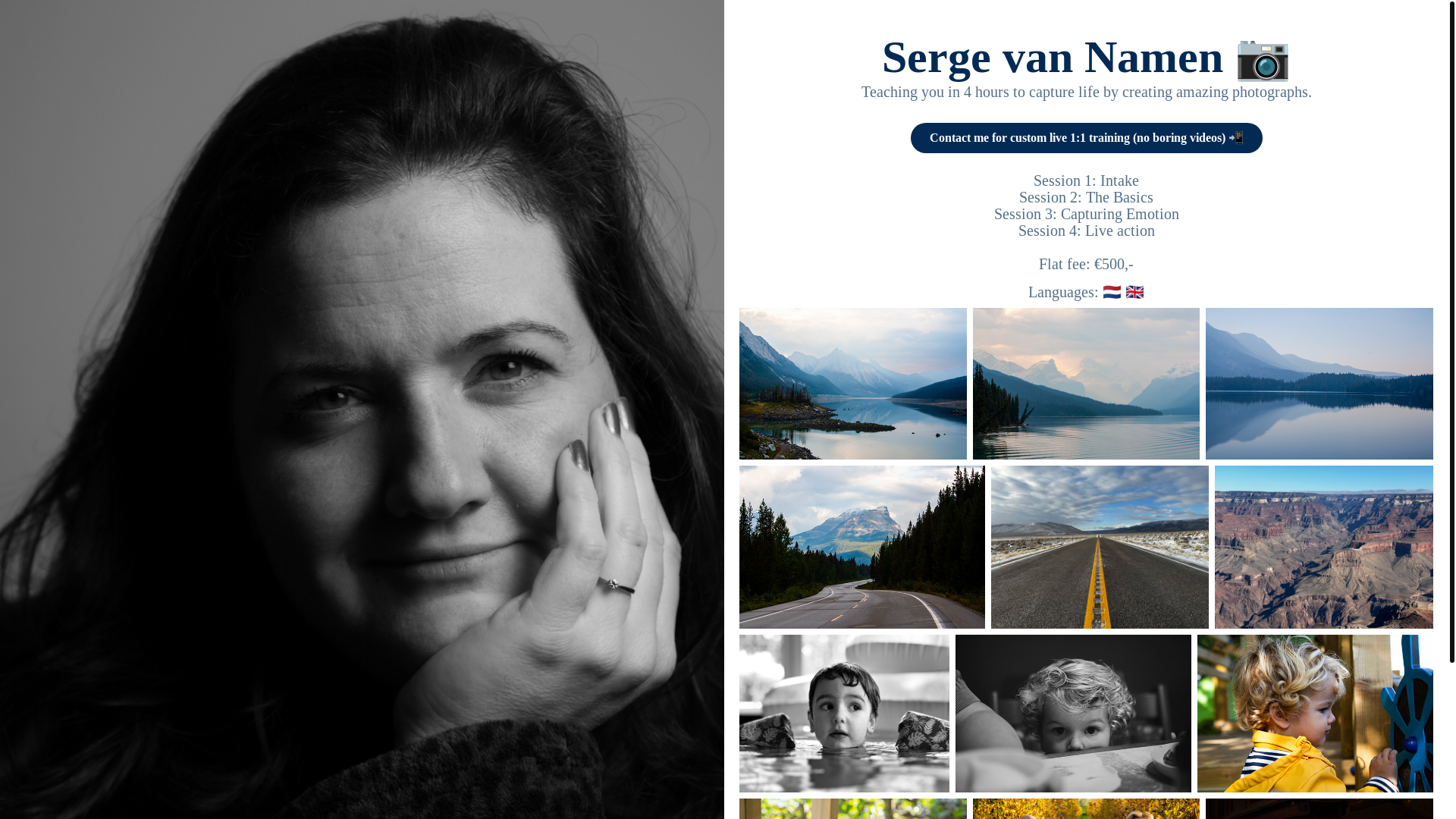 website screenshot of https://capturelife.photos/