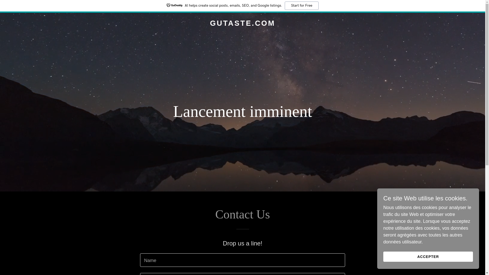 website screenshot of https://gutaste.com/