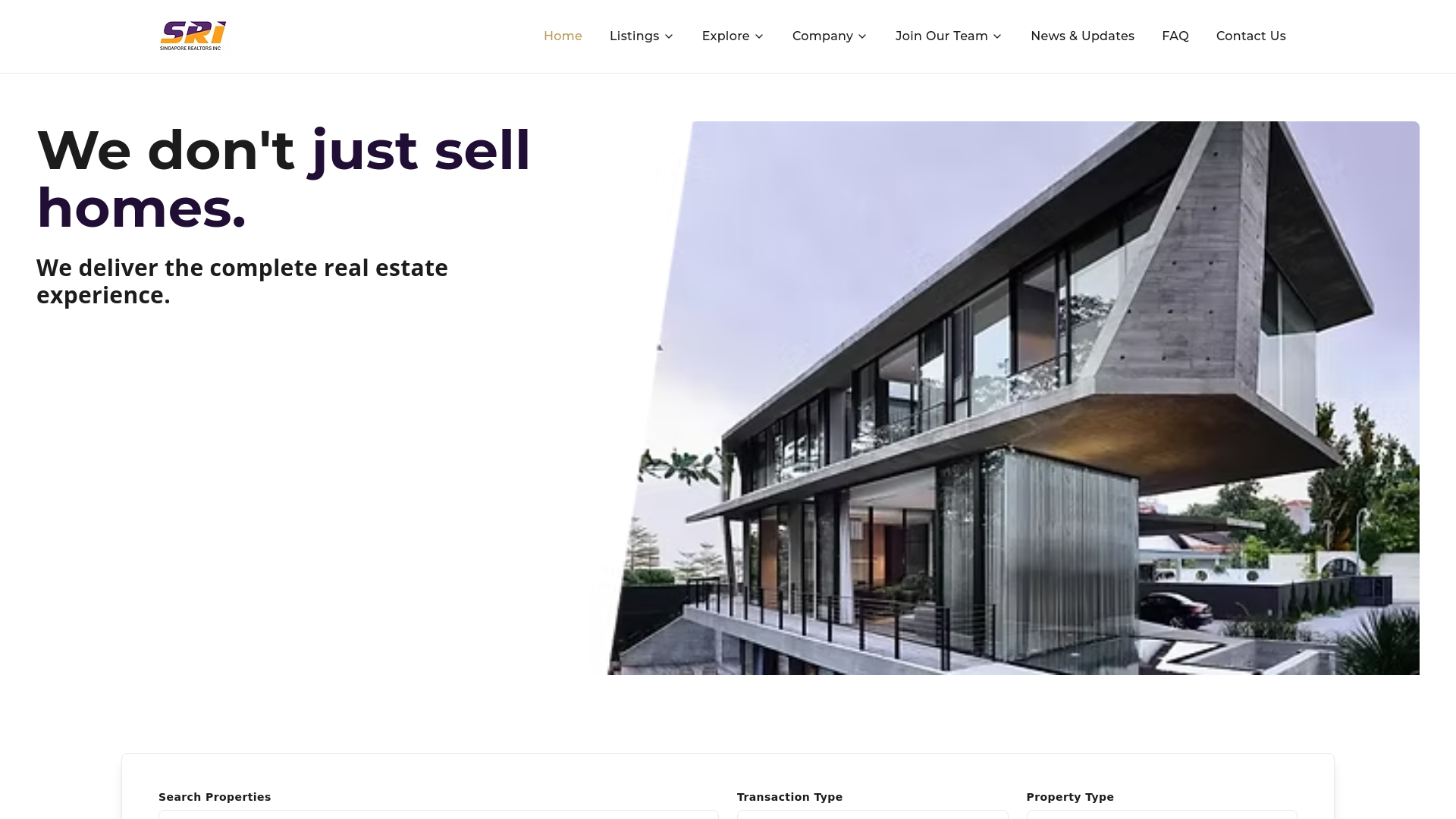 website screenshot of https://finest-sri.sg