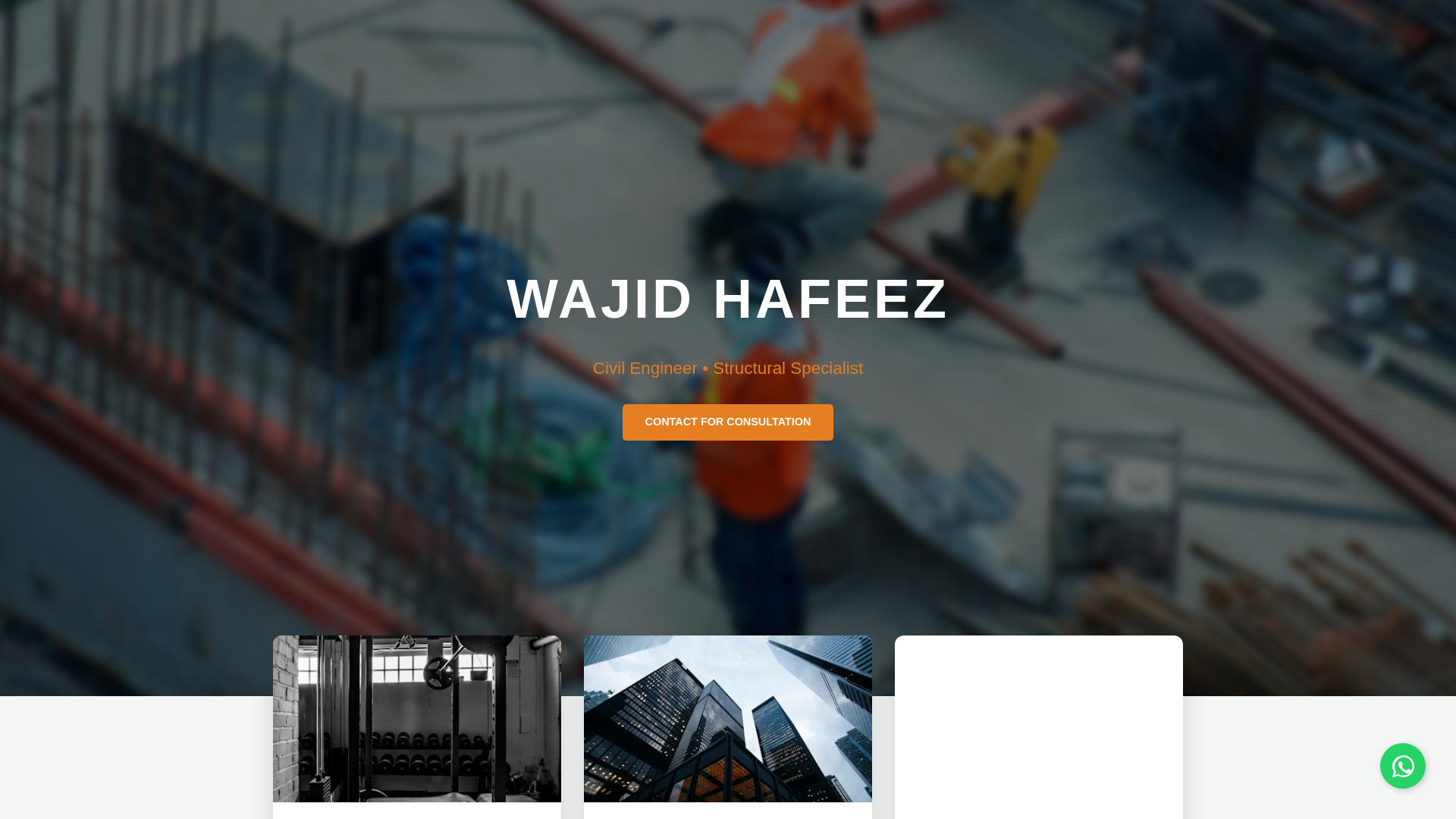 website screenshot of https://wajidhafeez.pages.dev/