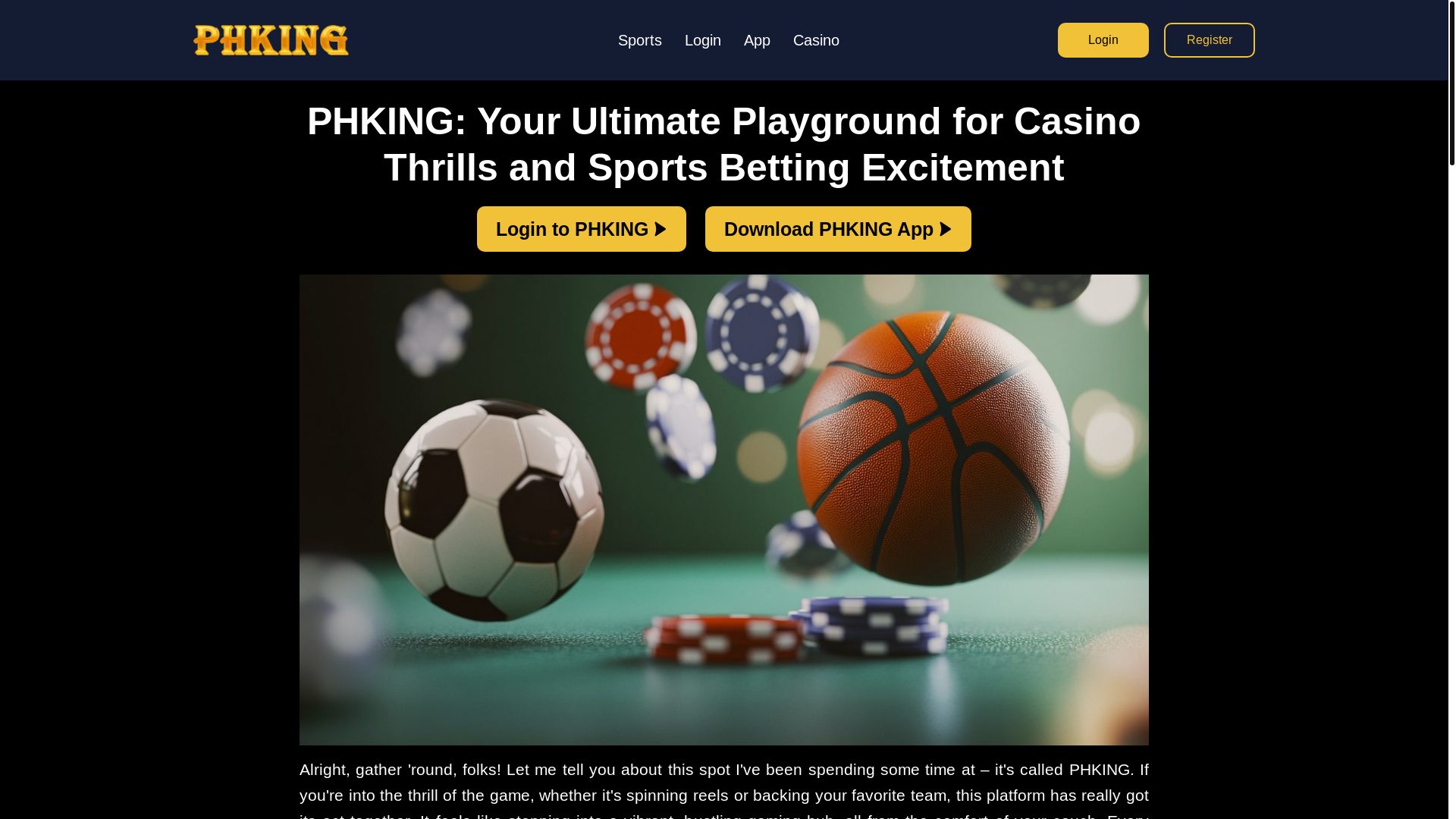 website screenshot of https://phking.net/