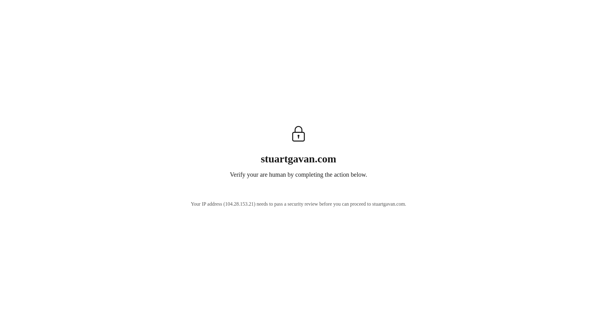 website screenshot of https://stuartgavan.com