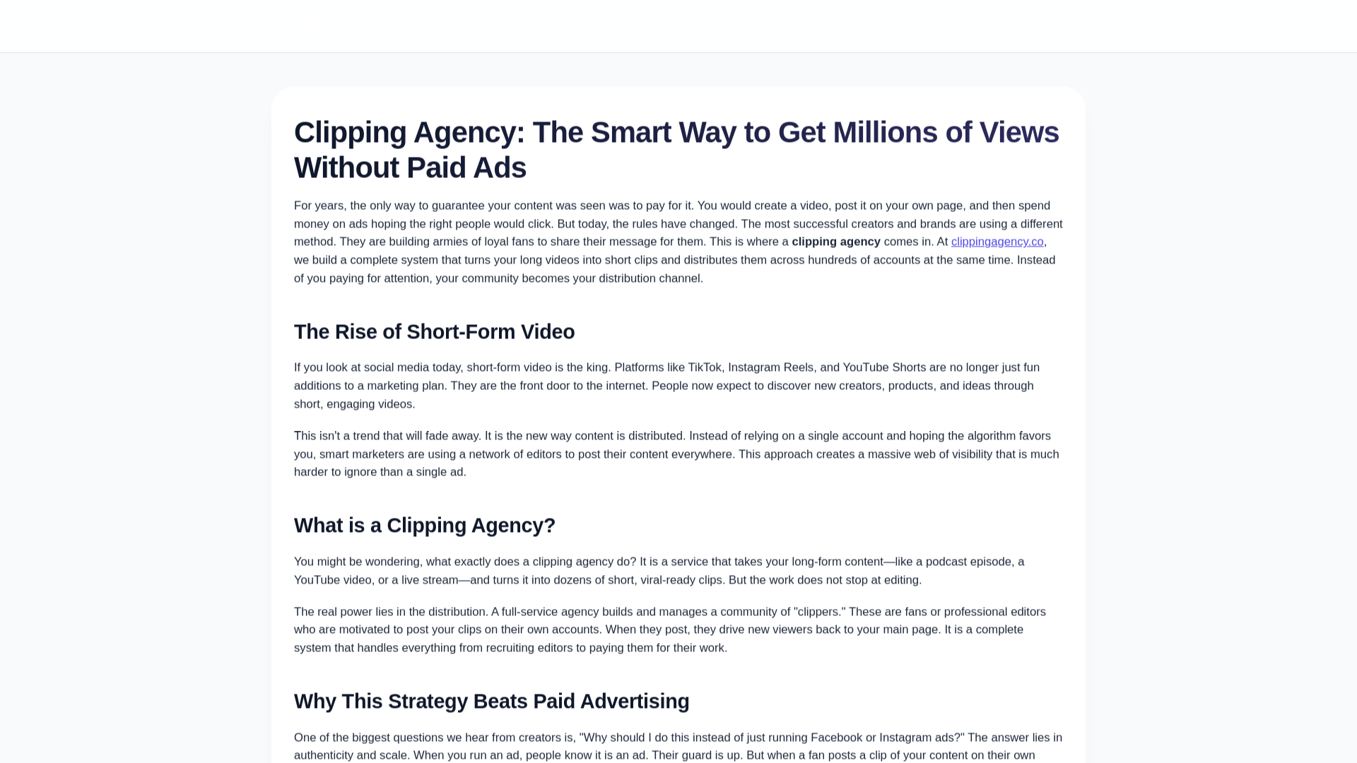 website screenshot of https://clipping-agency-content-distribution.pages.dev/