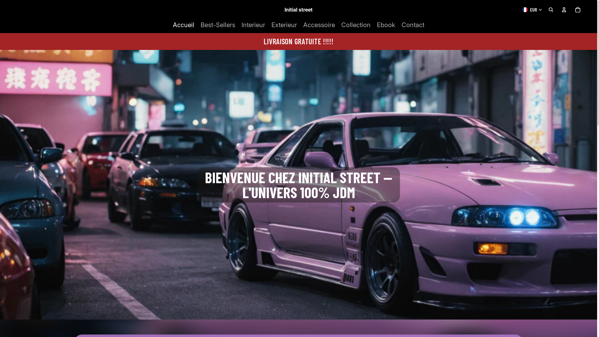 website screenshot of https://initialstreet.fr/