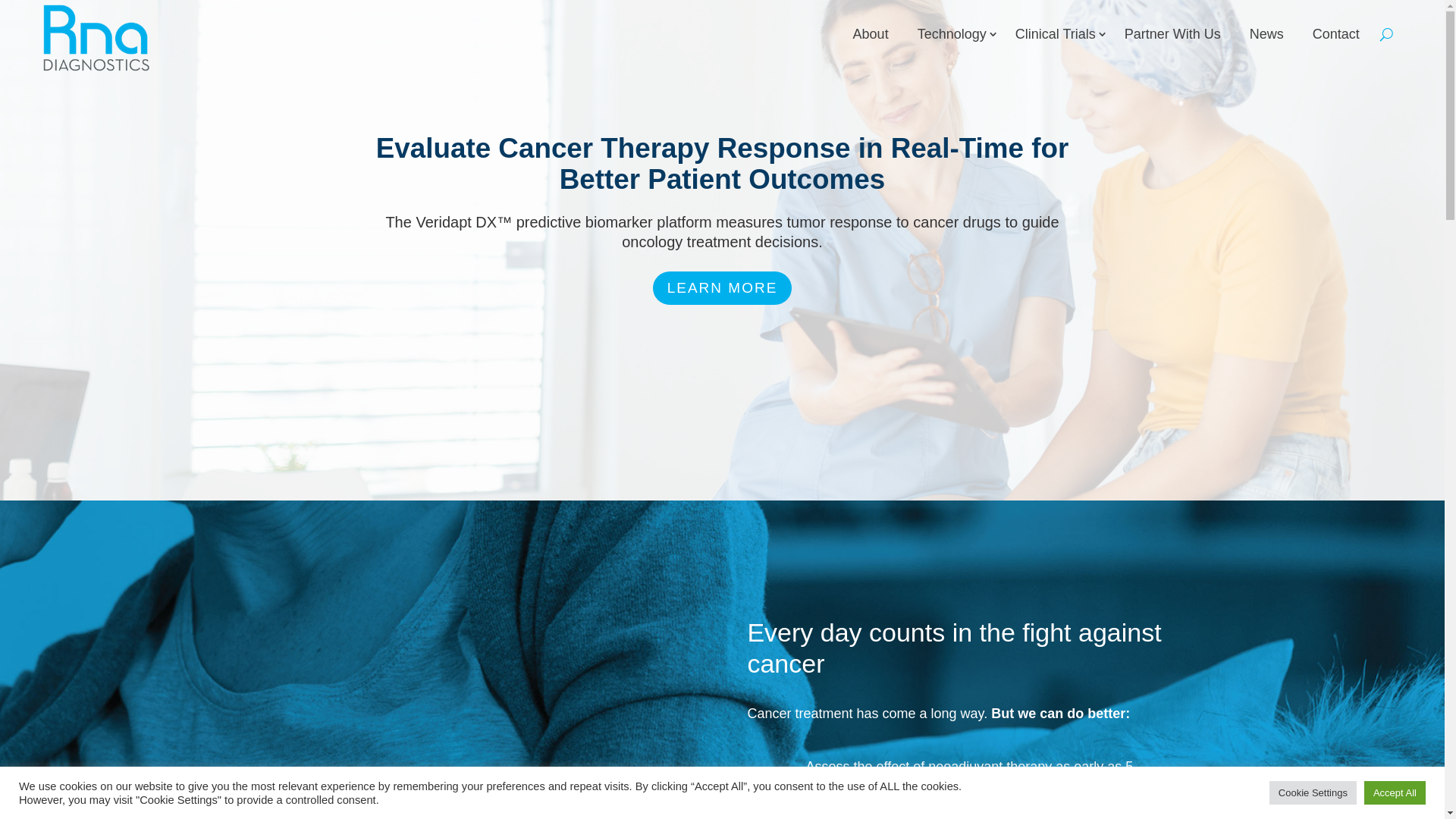 website screenshot of https://rnadiagnostics.world/