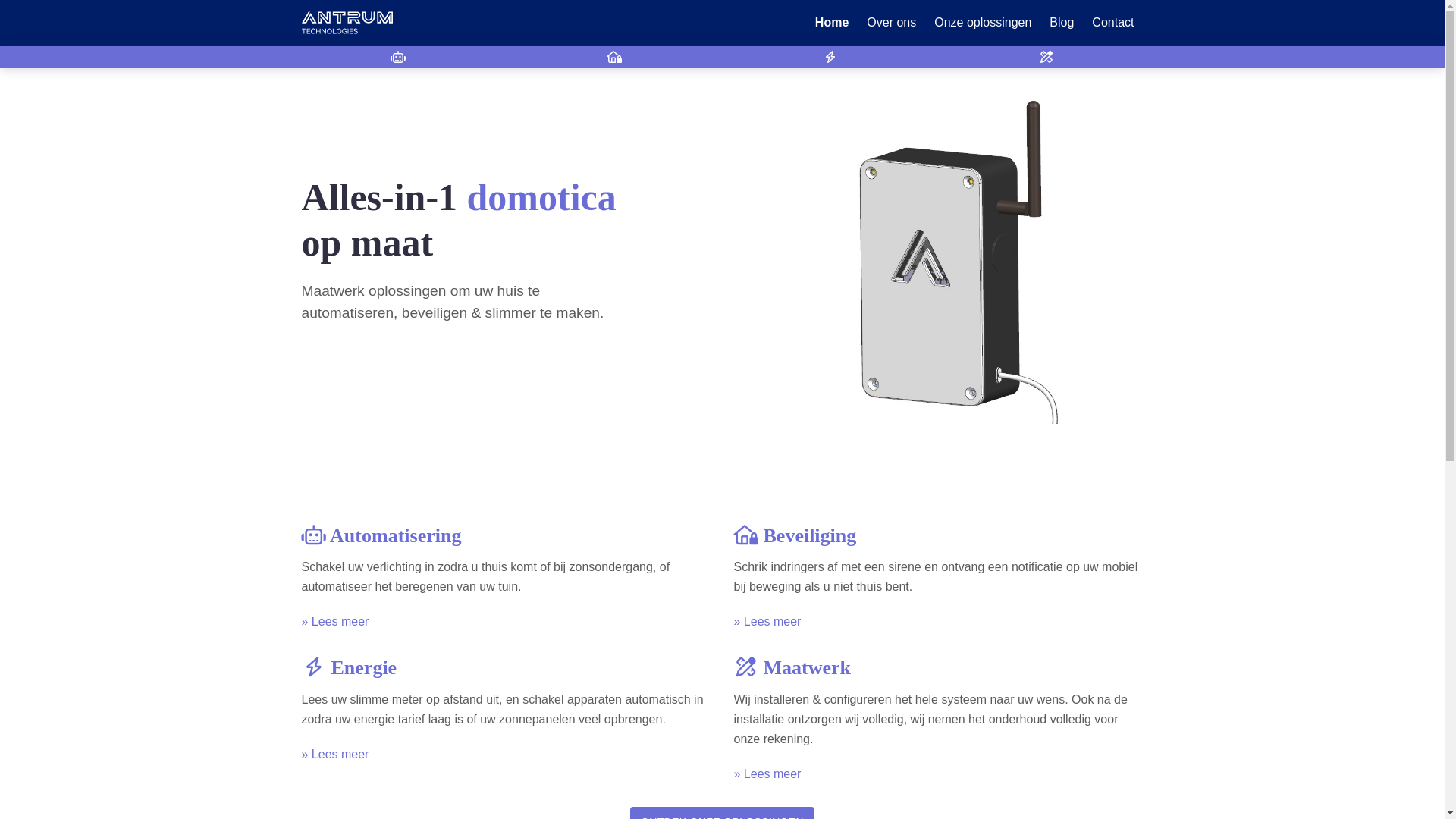 website screenshot of https://antrum-technologies.pages.dev/