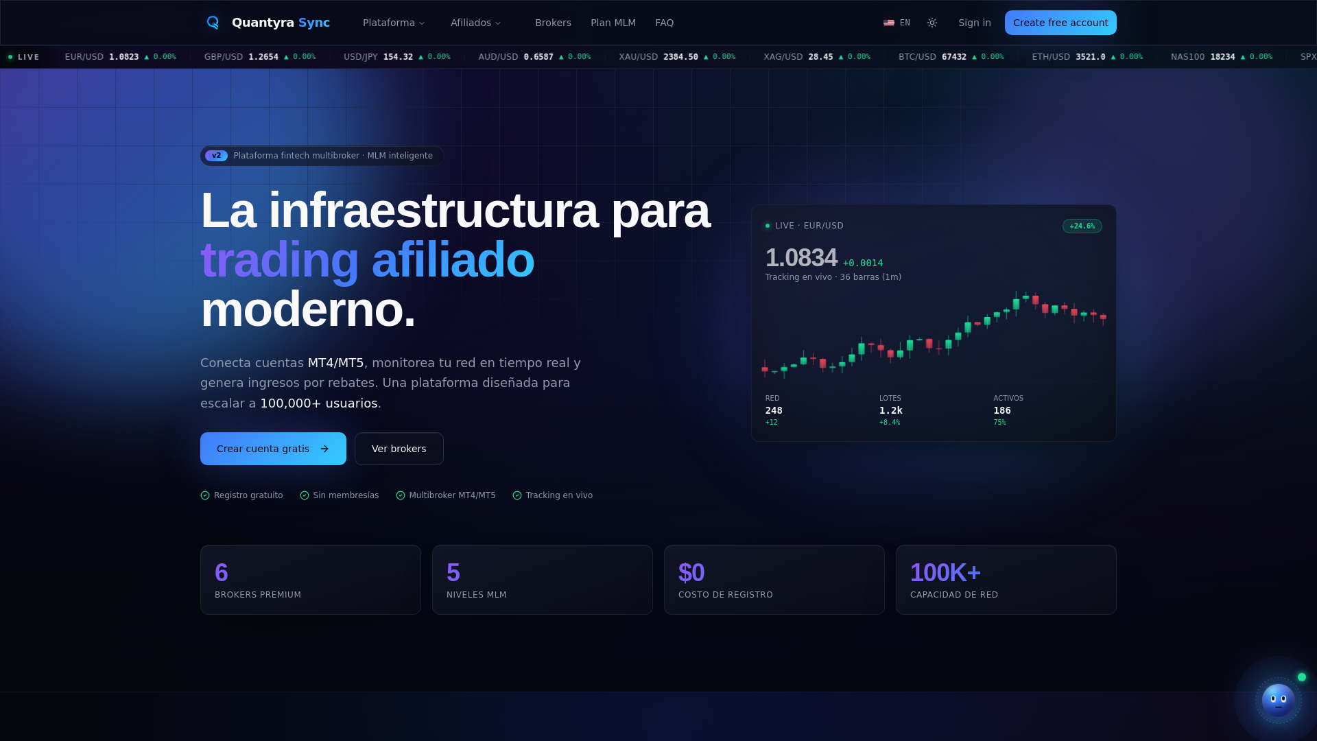 website screenshot of https://quantyrasync.online/