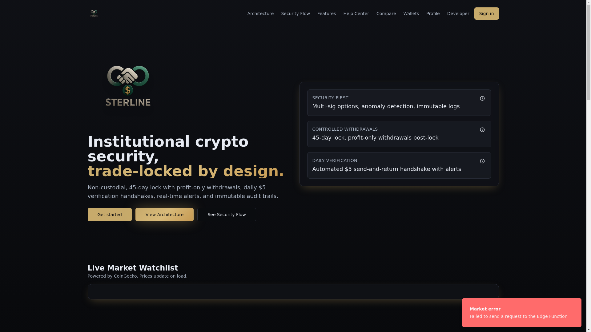 website screenshot of https://sterline.digital/